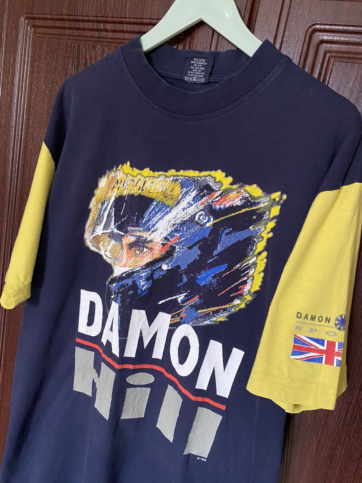 Vintage Vintage Damon Hill 1998 T Shirt Tee Renault BMW Schumacher Size US L / EU 52-54 / 3 - 2 Thumbnail