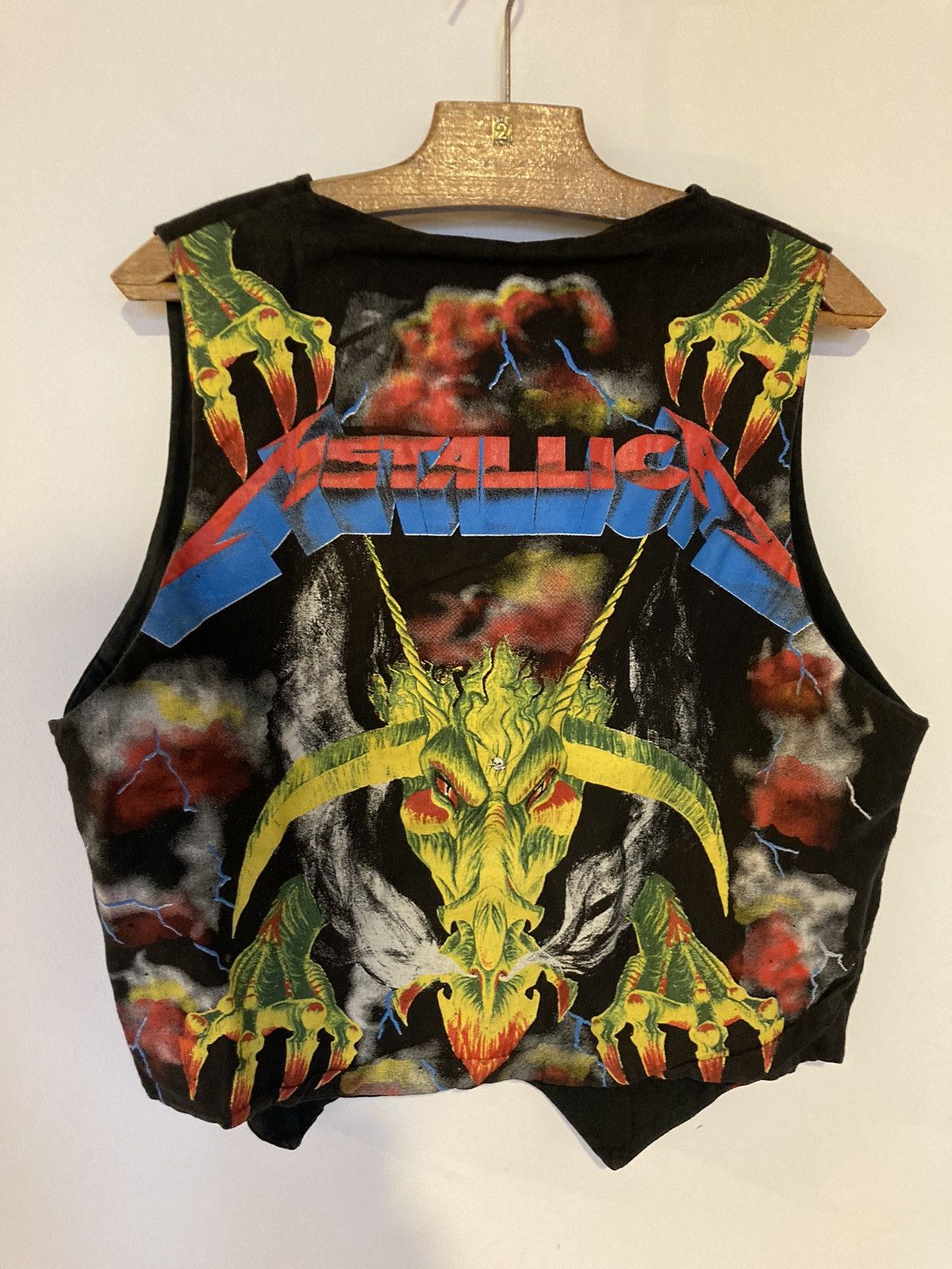 Vintage 1990s Turbogadget metallica waistcoat vest