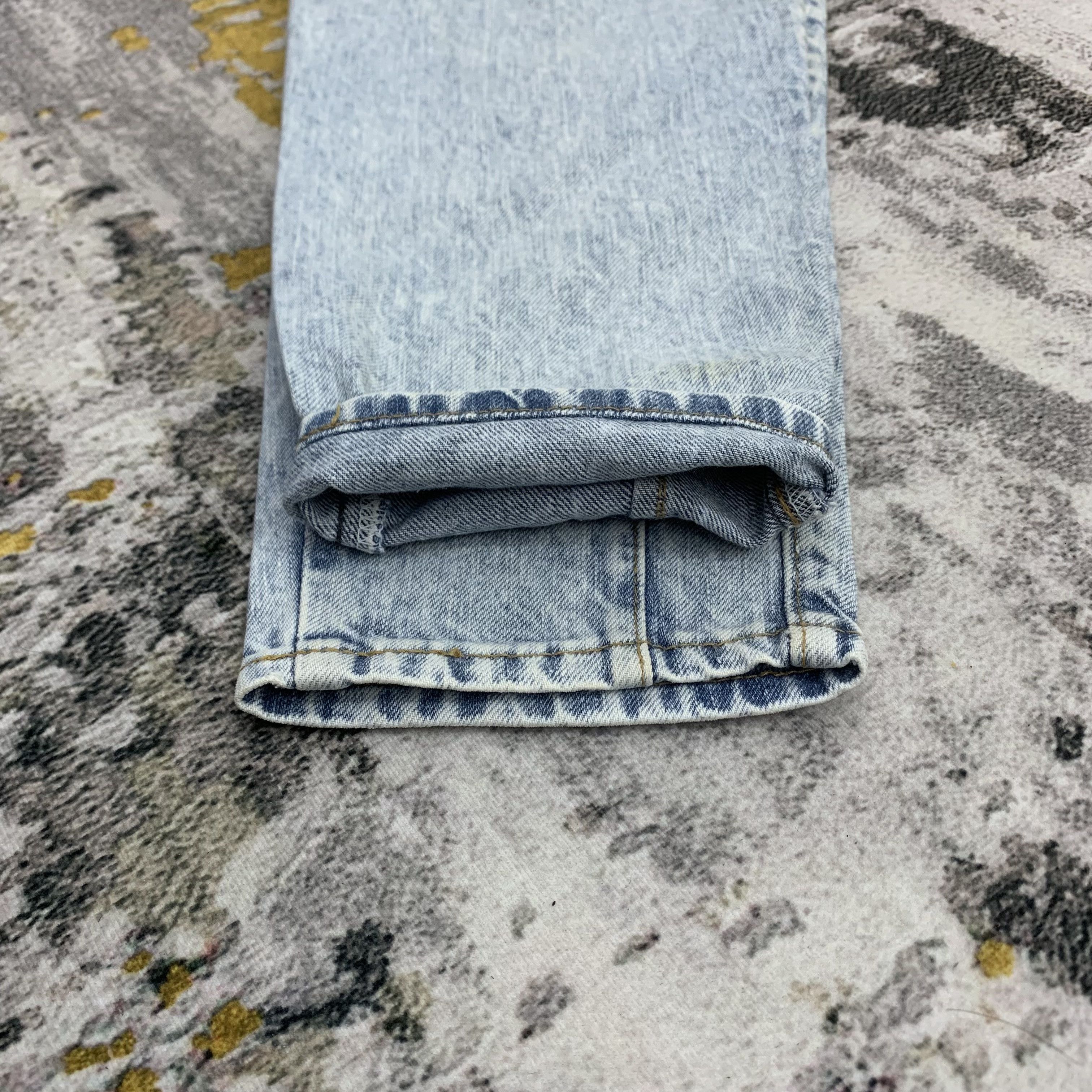 Japanese Brand 90s Distressed Denim Blue Jeans Brappers size 23 for Women Size 26" / US 2 / IT 38 - 9 Thumbnail