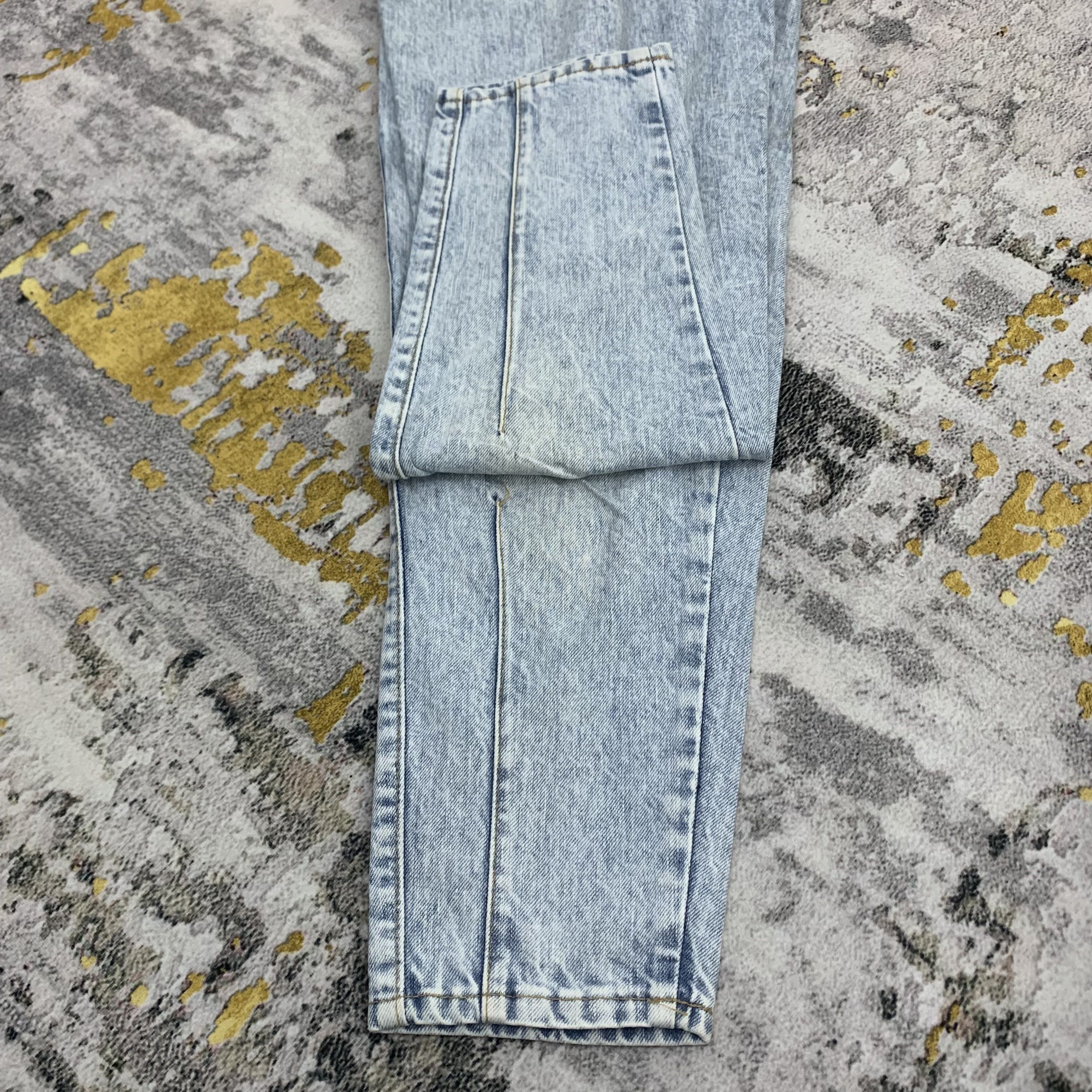 Japanese Brand 90s Distressed Denim Blue Jeans Brappers size 23 for Women Size 26" / US 2 / IT 38 - 8 Thumbnail