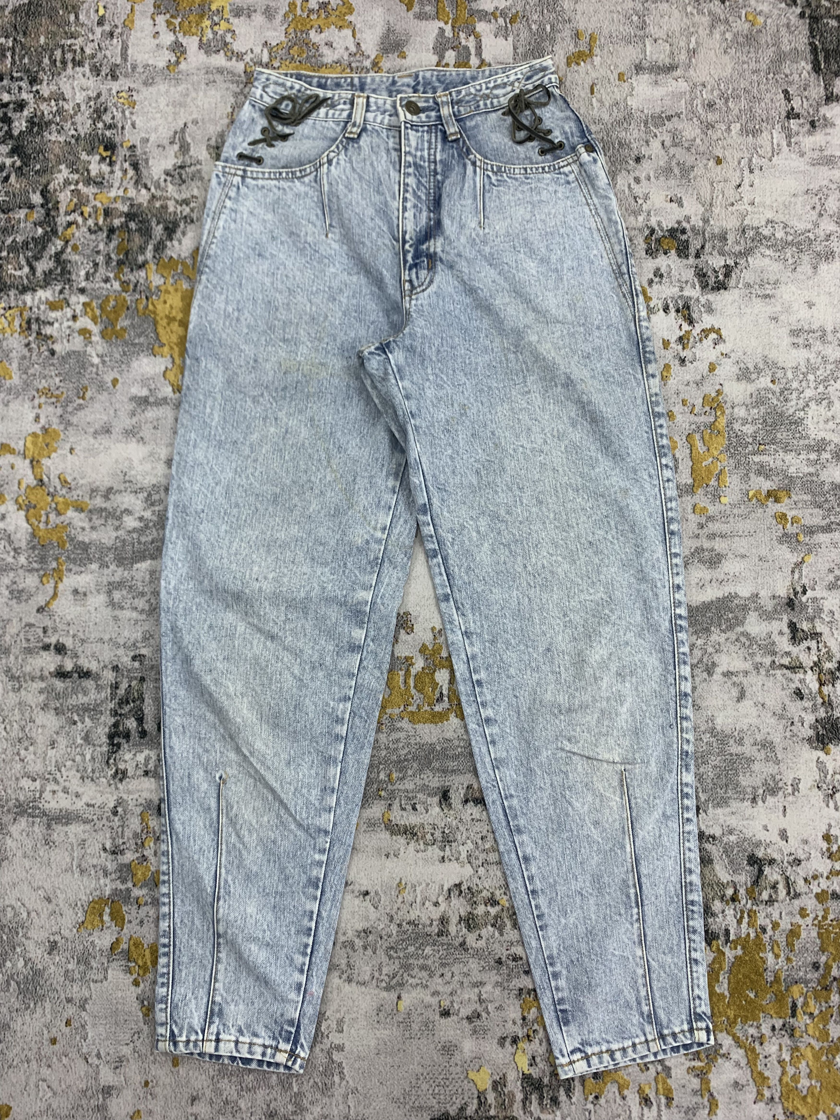 90s Distressed Denim Blue Jeans Brappers size 23 for Women