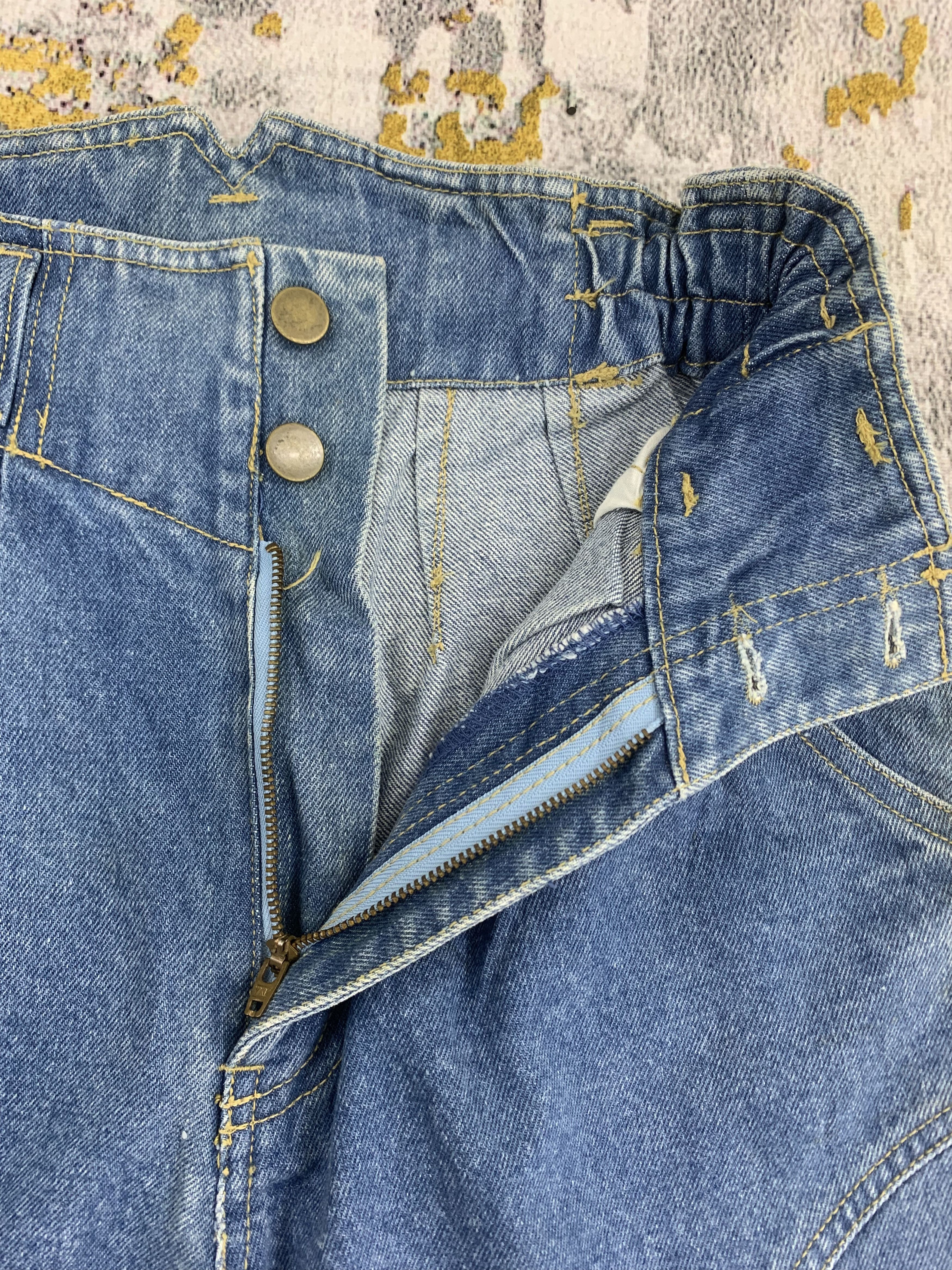 Japanese Brand Vintage Blue Jeans Distressed Denim for Women Size 26" / US 2 / IT 38 - 3 Thumbnail
