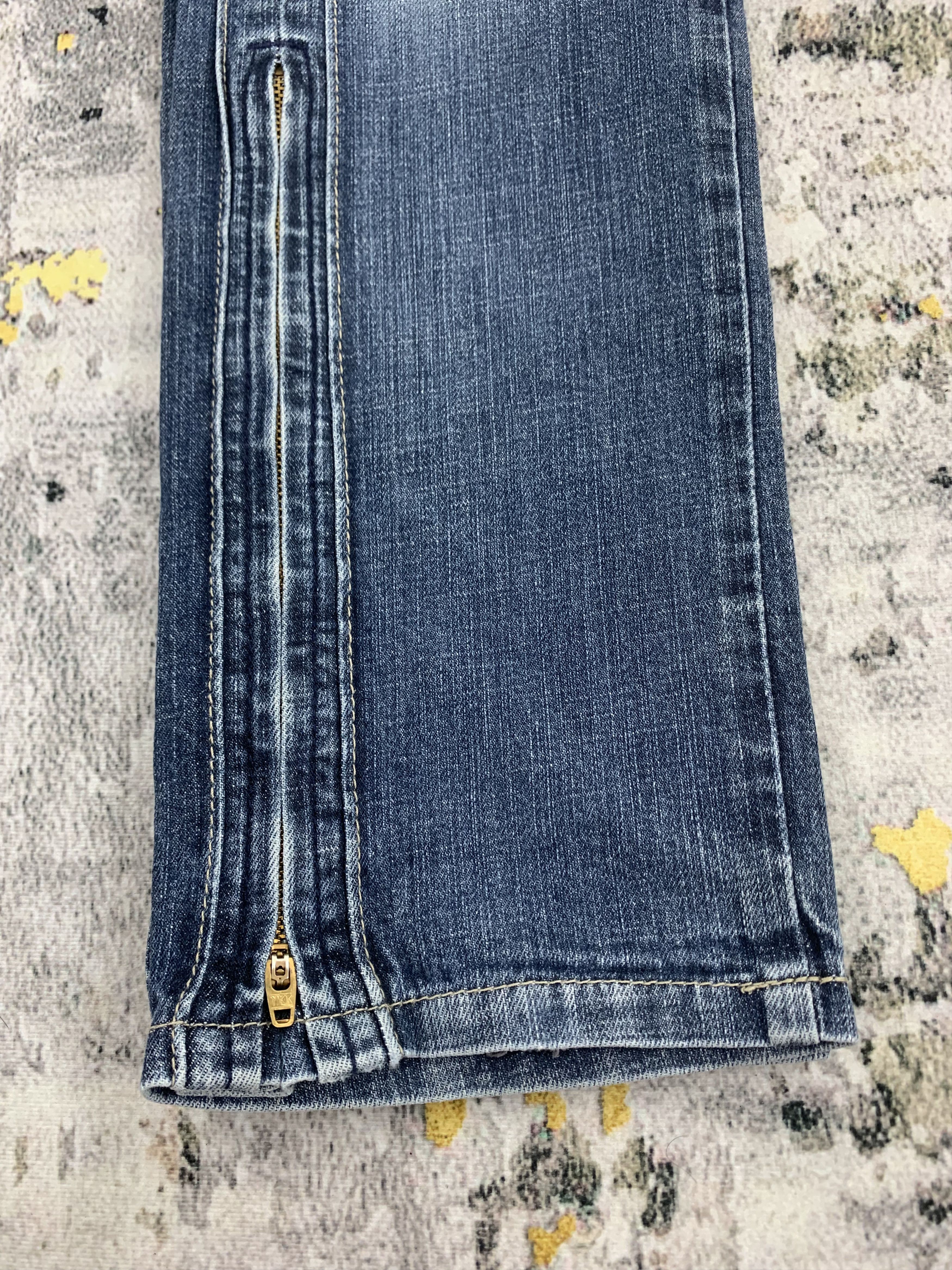 Japanese Brand Vintage Blue Jeans Camel Road Zipper on Leg for Women Size 26" / US 2 / IT 38 - 6 Thumbnail