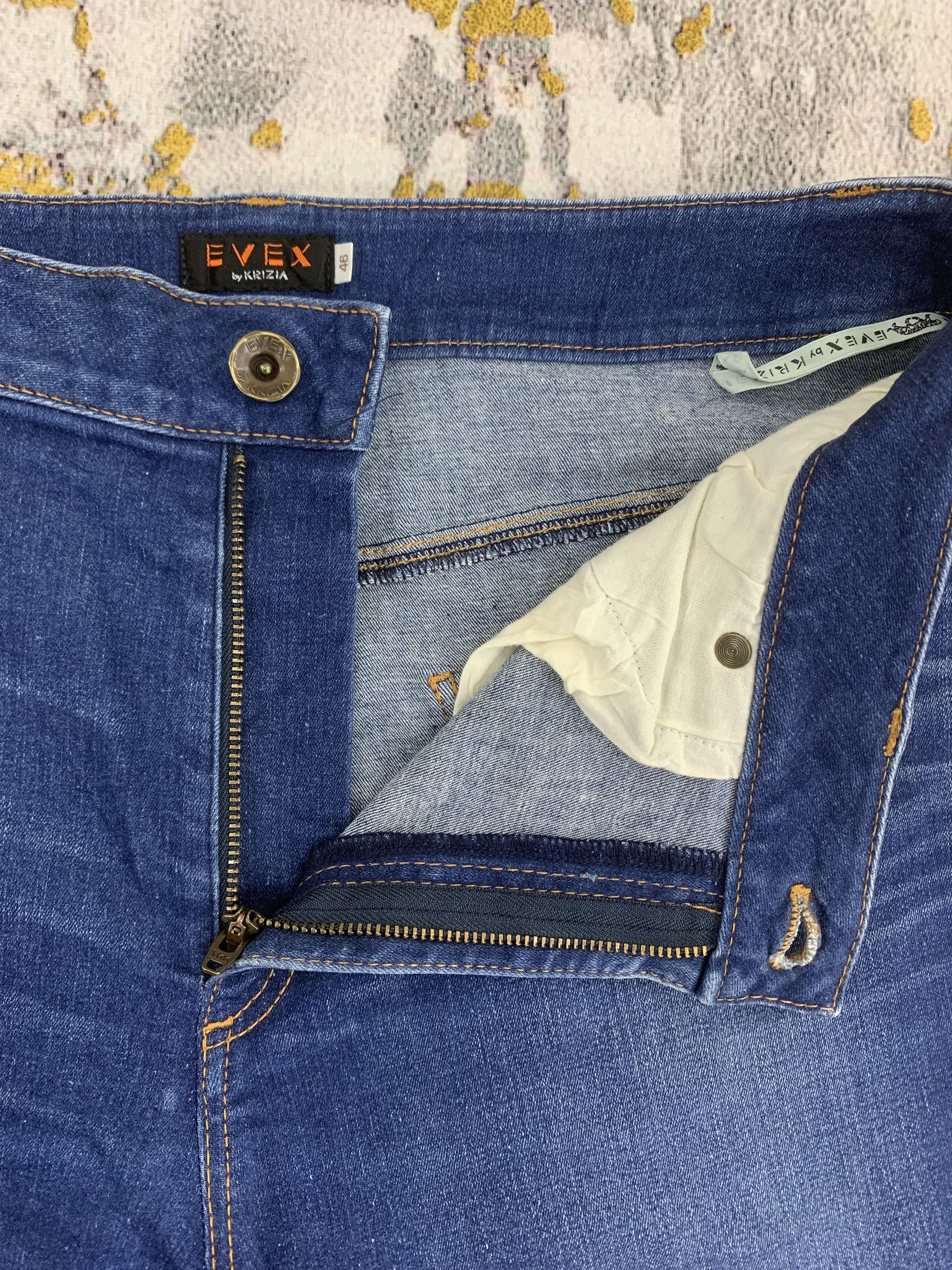 Japanese Brand Evex by Krizia Blue Jeans Size US 31 - 3 Thumbnail