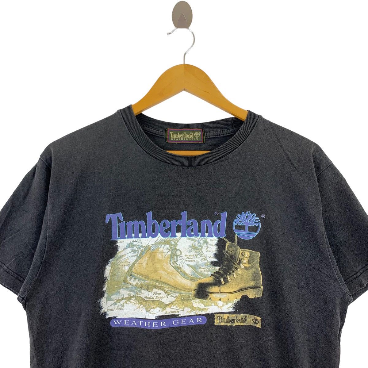 Timberland Vintage TIMBERLAND WEATHERGEAR Shoes Print Black Size US M / EU 48-50 / 2 - 2 Thumbnail