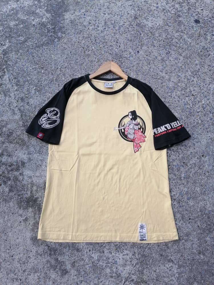 Japanese Brand Ted Company Peak D Yellow Tee Size US M / EU 48-50 / 2 - 2 Thumbnail