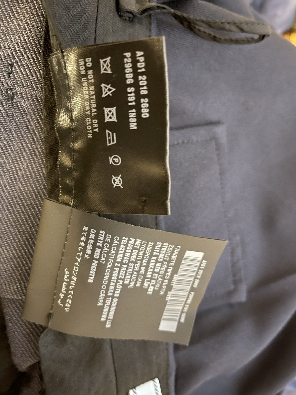 Prada NWOT Navy Logo Wool Pant Size 25" / US 0 / IT 36 - 5 Thumbnail