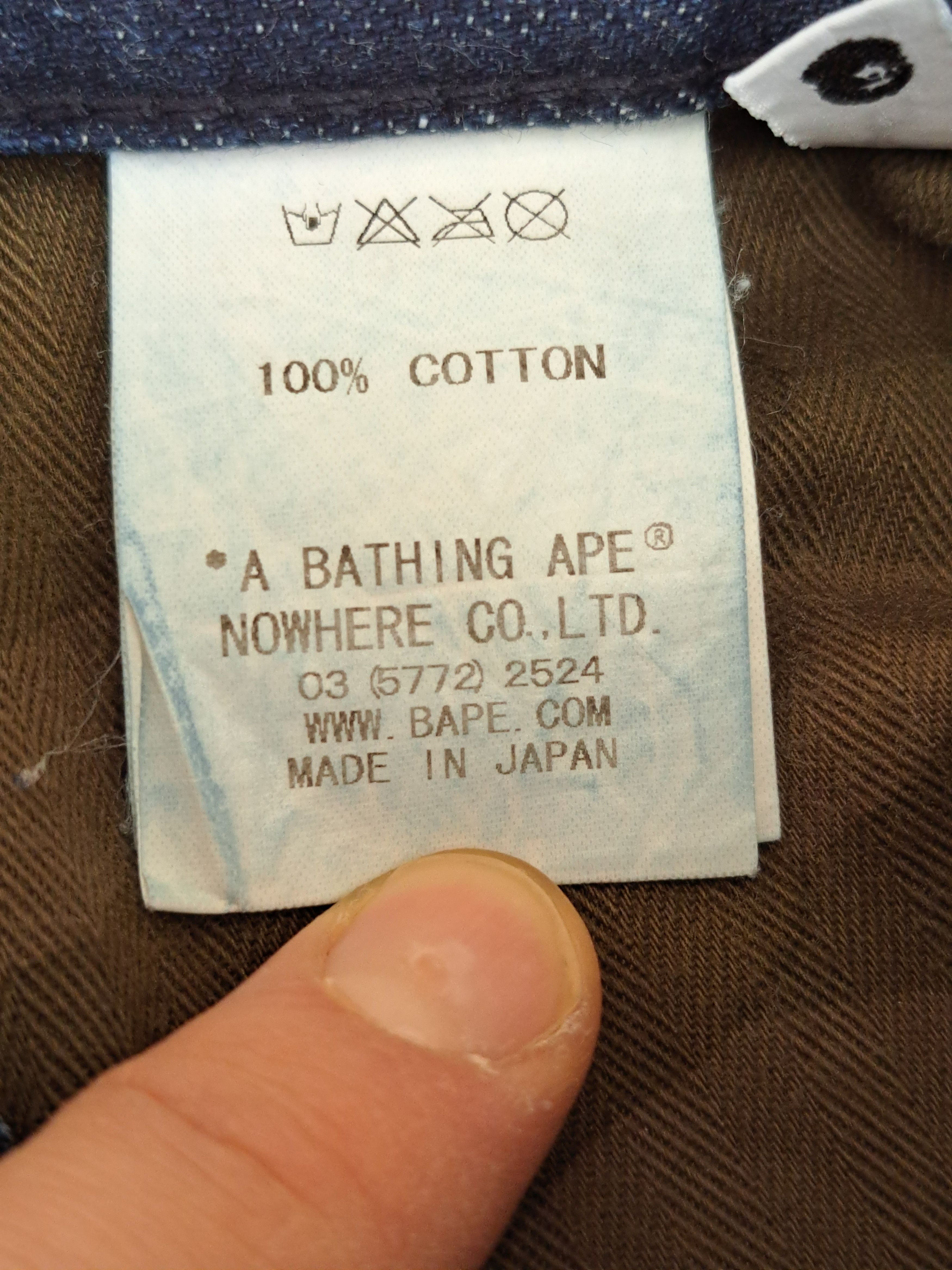 Bape Bape ASNKA jeans denim pants, 34 a bathing ape Size US 34 / EU 50 - 10 Thumbnail
