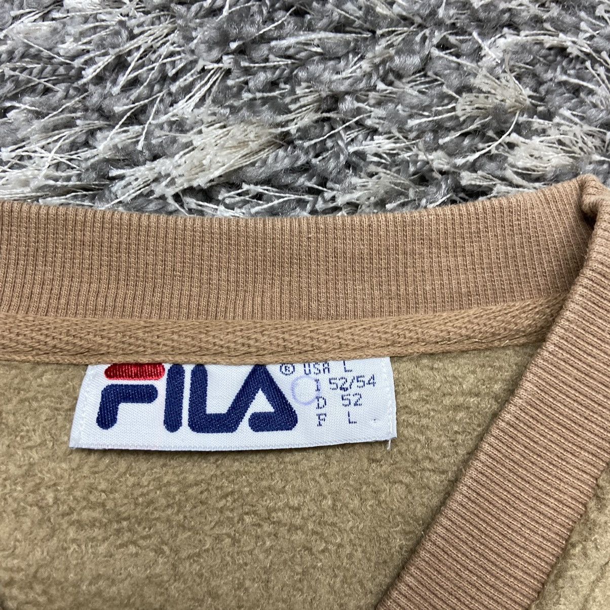 Fila 1990s TEDDY FLEECE FILA RARE VINTAGE SWEATSHIRT - № 1091 Size US L / EU 52-54 / 3 - 6 Thumbnail