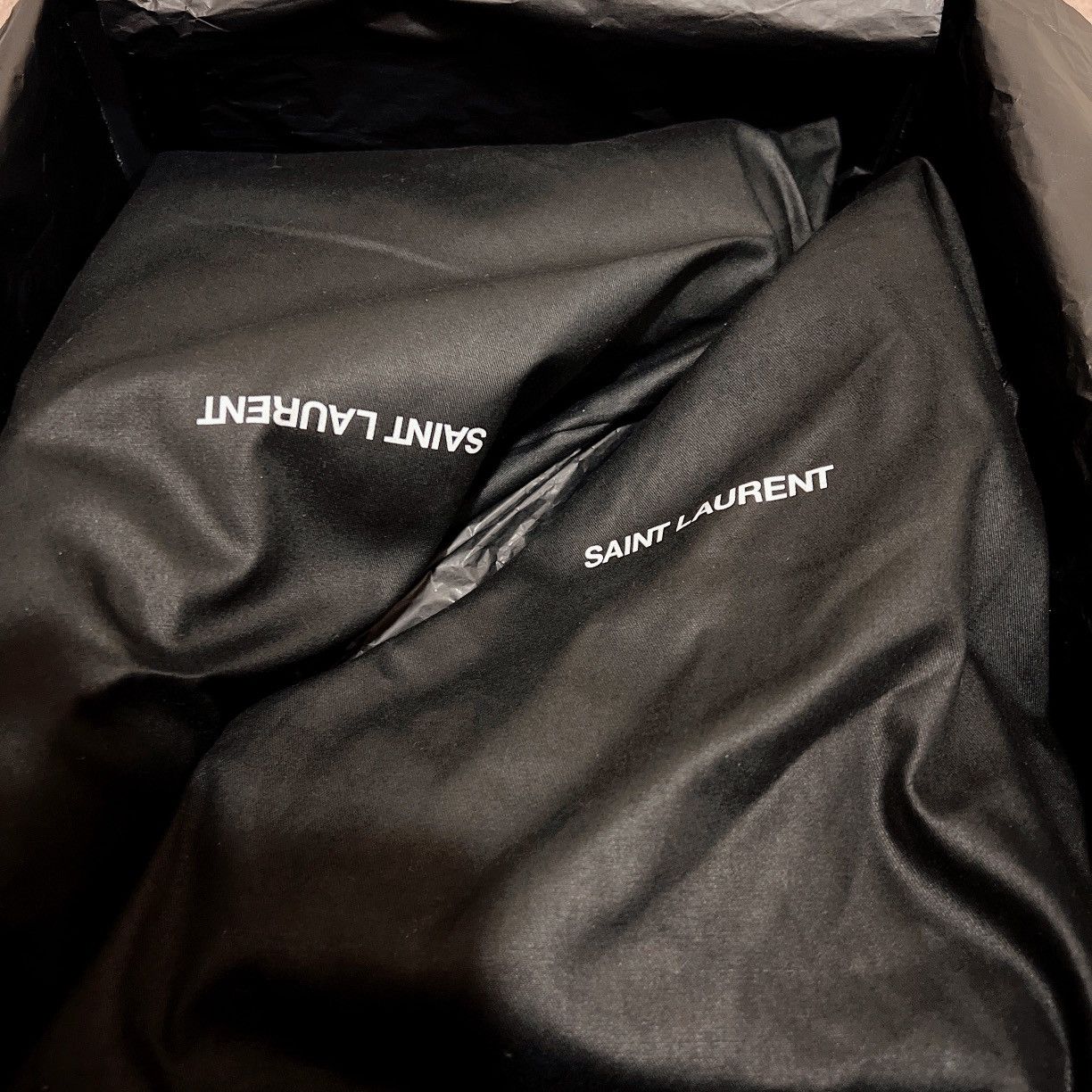 Saint Laurent Paris Saint Laurent Caleb 45 Glitter Zip Up Ankle Boots Size US 8.5 / EU 41-42 - 5 Thumbnail