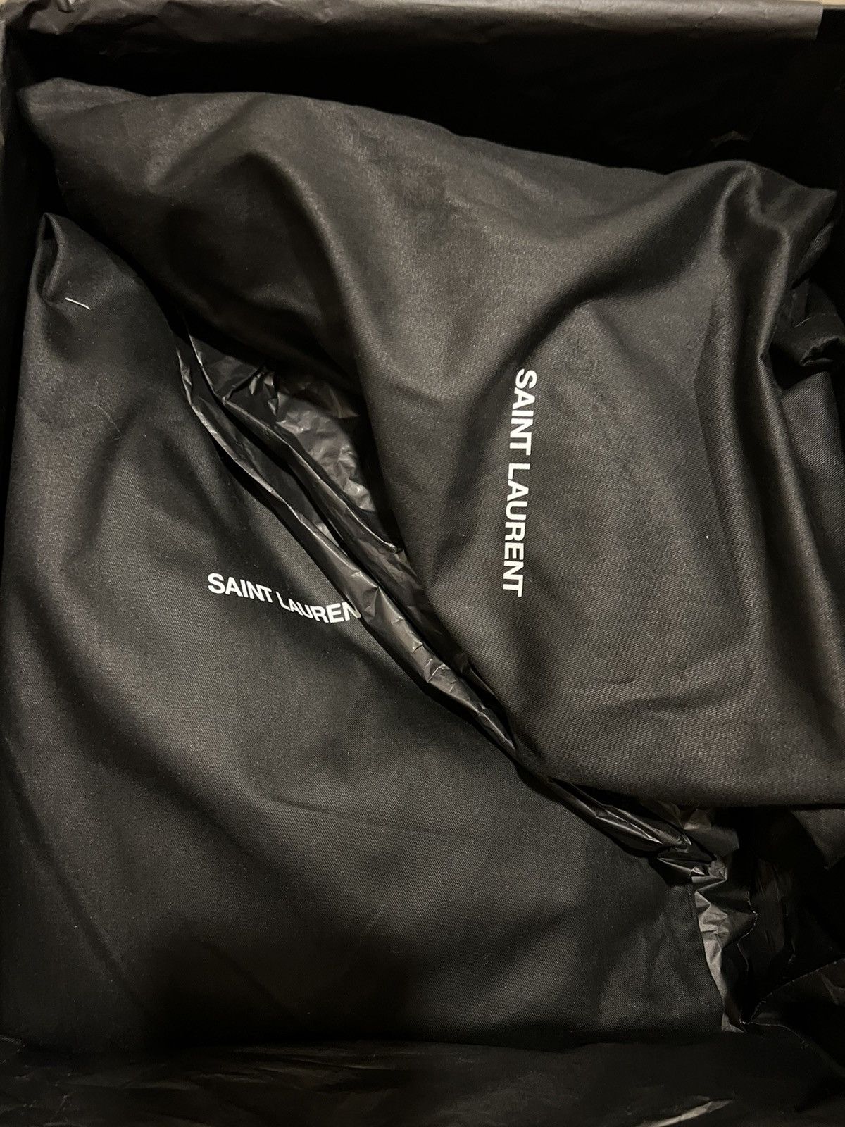 Saint Laurent Paris Saint Laurent Caleb 45 Glitter Zip Up Ankle Boots Size US 8.5 / EU 41-42 - 9 Thumbnail