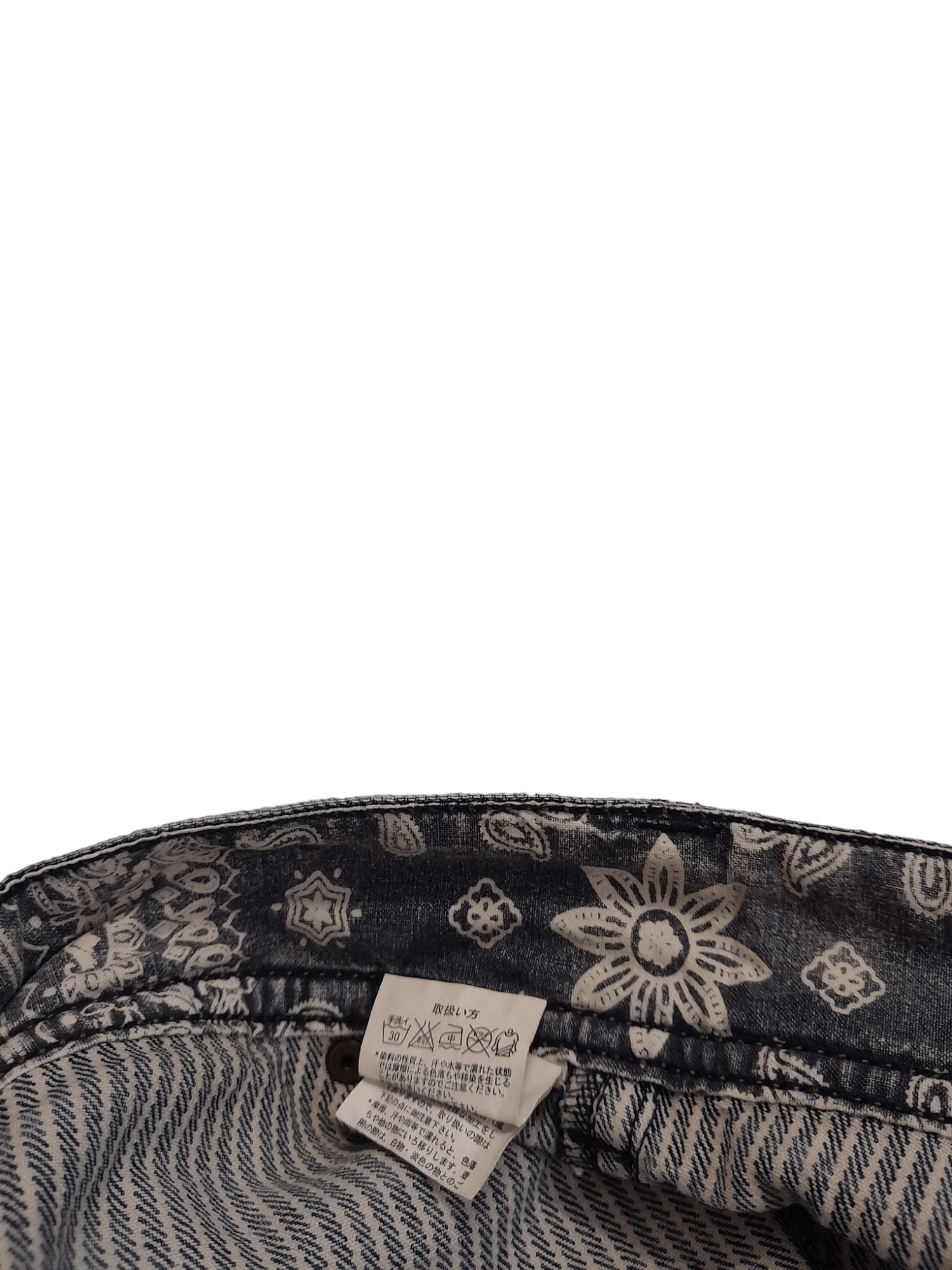 Japanese Brand Oil Cake Hickory Stripe Japan Denim (E749) Size US 32 / EU 48 - 8 Thumbnail