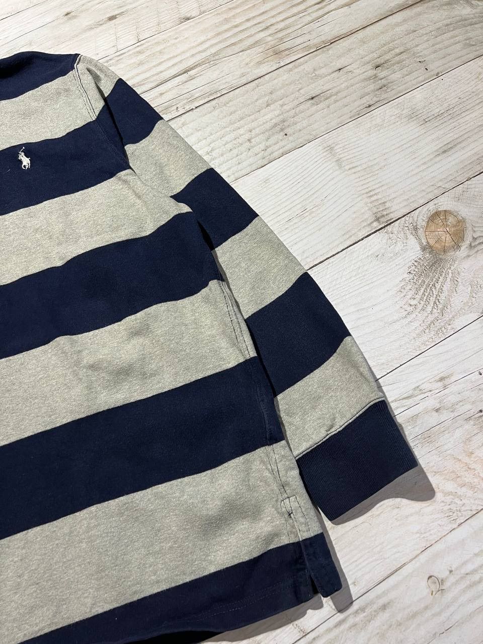 Polo Ralph Lauren Vintage Polo Ralph Lauren Rugby Long Sleeve Striped Shirt Size US XL / EU 56 / 4 - 6 Thumbnail