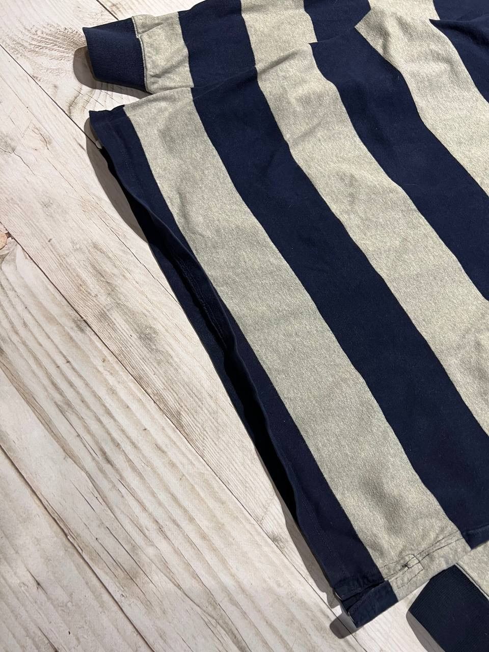 Polo Ralph Lauren Vintage Polo Ralph Lauren Rugby Long Sleeve Striped Shirt Size US XL / EU 56 / 4 - 8 Thumbnail
