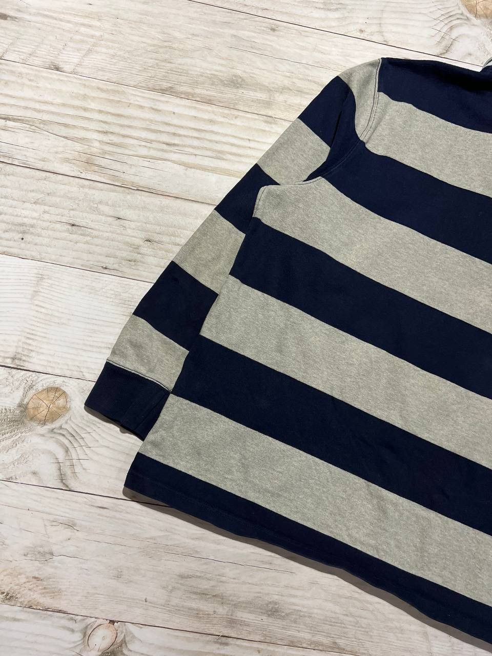 Polo Ralph Lauren Vintage Polo Ralph Lauren Rugby Long Sleeve Striped Shirt Size US XL / EU 56 / 4 - 12 Thumbnail