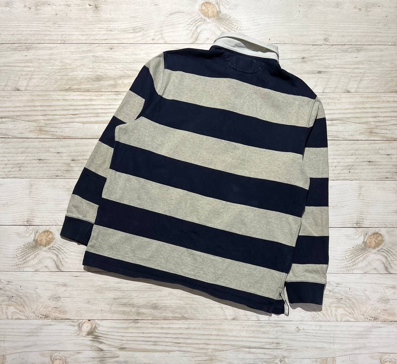Polo Ralph Lauren Vintage Polo Ralph Lauren Rugby Long Sleeve Striped Shirt Size US XL / EU 56 / 4 - 11 Thumbnail
