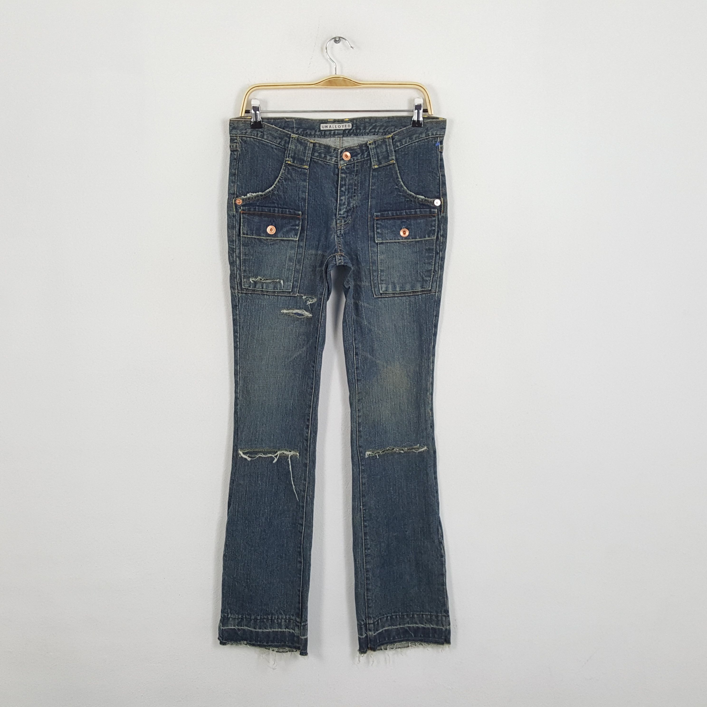 Vintage UNALLOYED Japanese Designer Brand Denim Jeans
