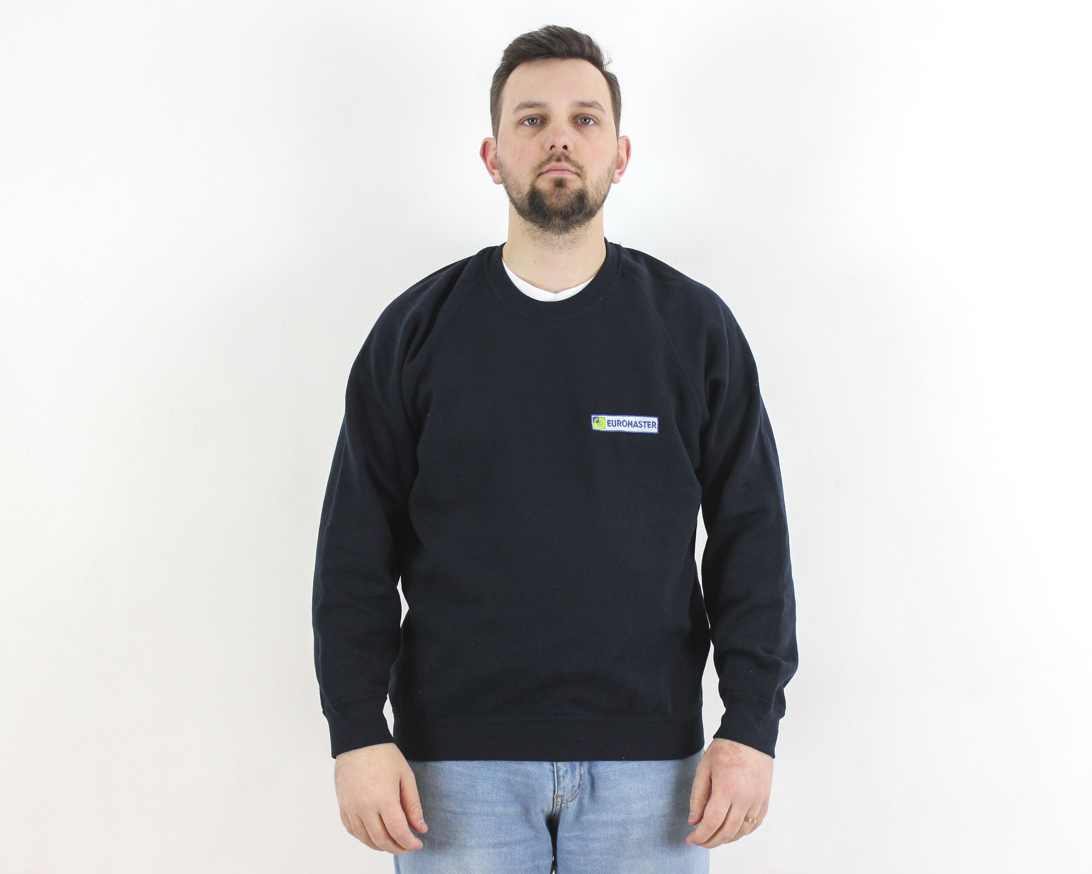 Russell Athletic × Vintage Pullover Jumper Euromaster L Sweater Sweatshirt Crew Neck Size US L / EU 52-54 / 3 - 1 Thumbnail