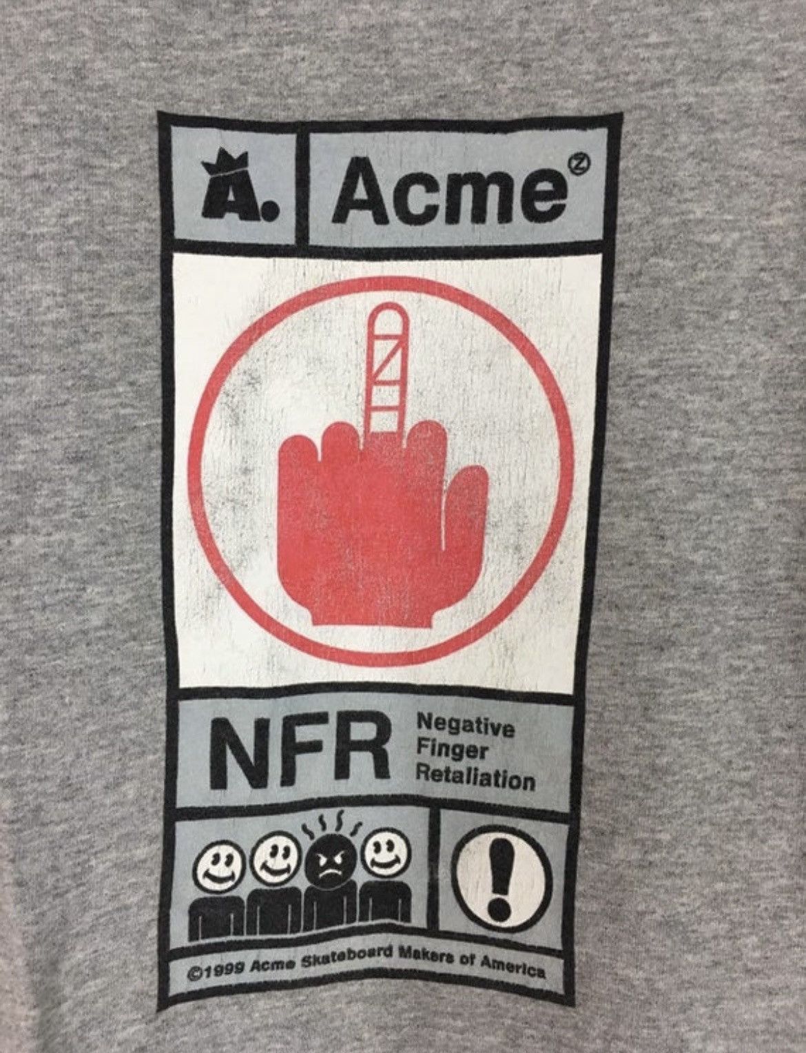 Acme Clothing Vintage 90s Acme skateboard make of America skate t shirt Size US M / EU 48-50 / 2 - 4 Thumbnail