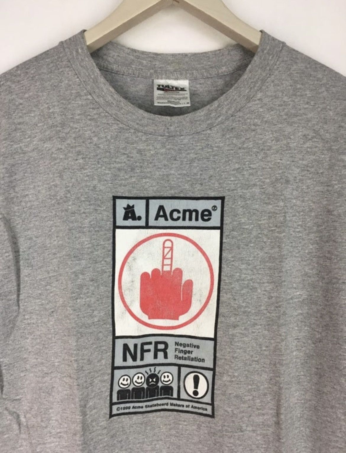 Acme Clothing Vintage 90s Acme skateboard make of America skate t shirt Size US M / EU 48-50 / 2 - 3 Thumbnail