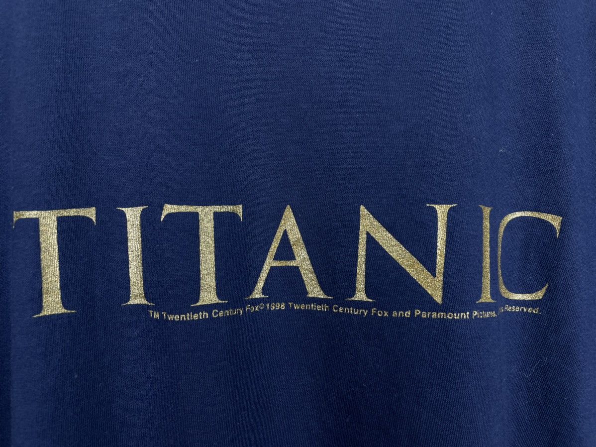 Vintage Vintage 90s Titanic movie promo t shirt Size US L / EU 52-54 / 3 - 4 Thumbnail