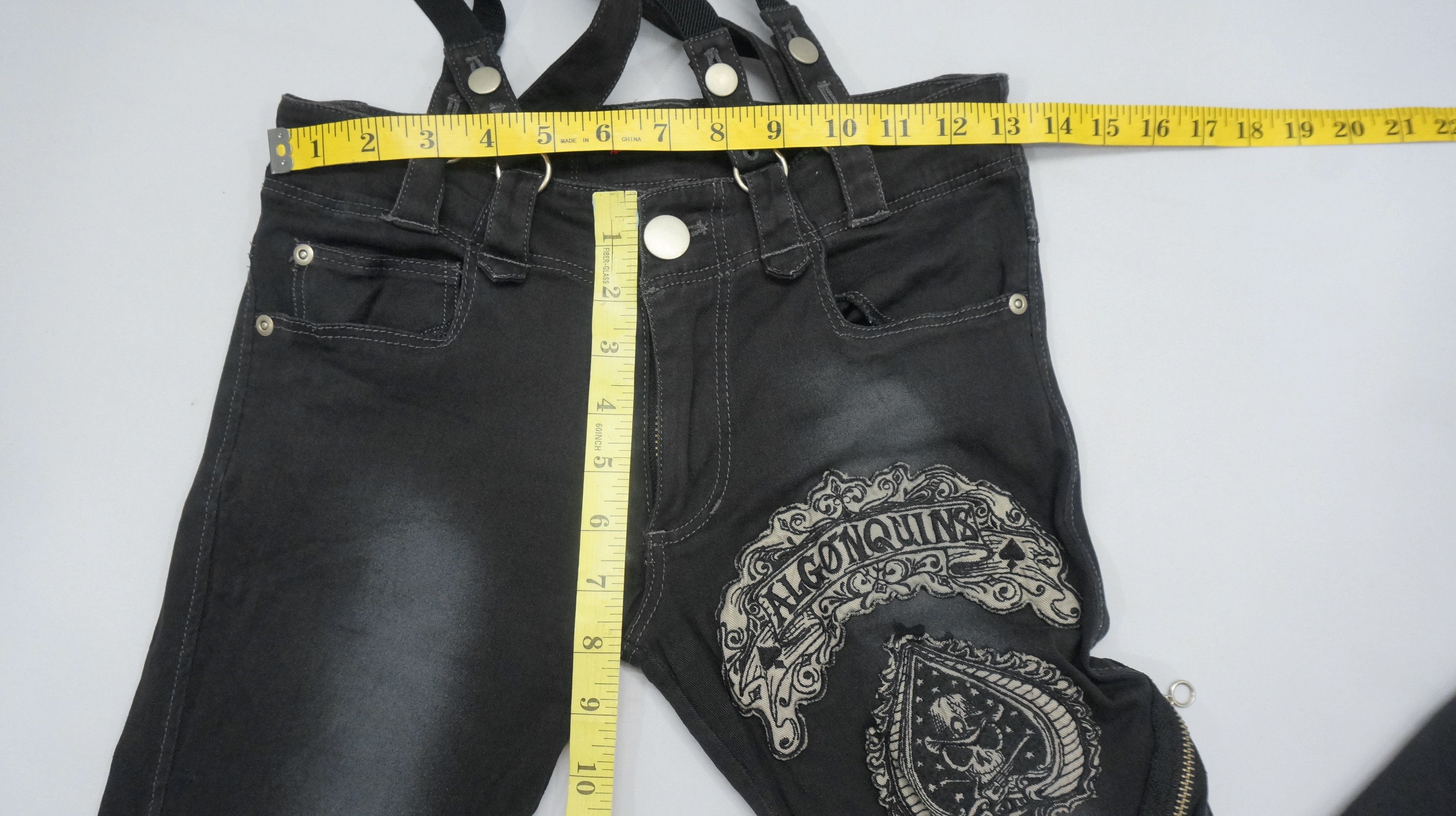 Other Rare 🔥 Punk Women Skinny Suspender pants Size 26" / US 2 / IT 38 - 10 Thumbnail