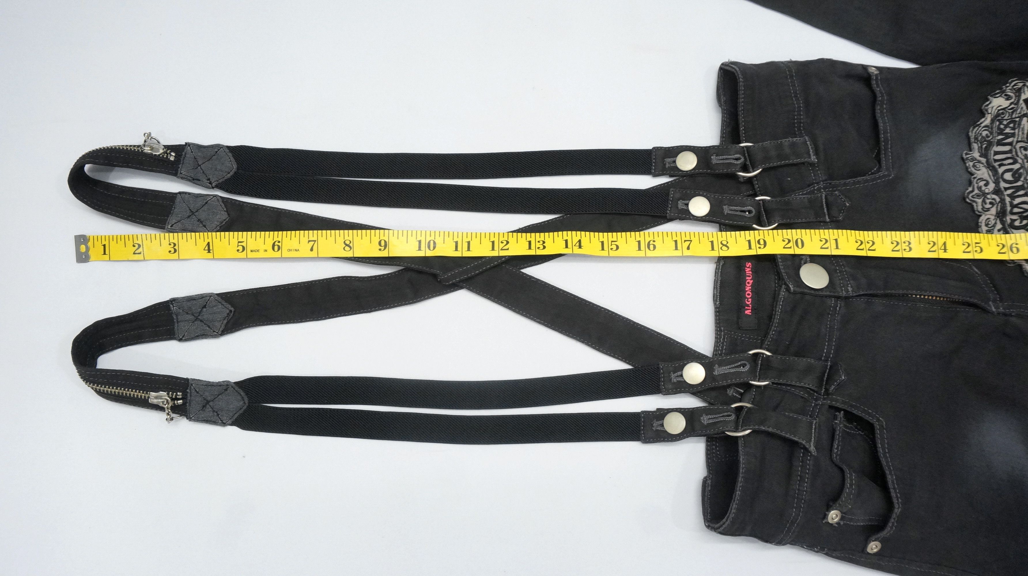 Other Rare 🔥 Punk Women Skinny Suspender pants Size 26" / US 2 / IT 38 - 8 Thumbnail