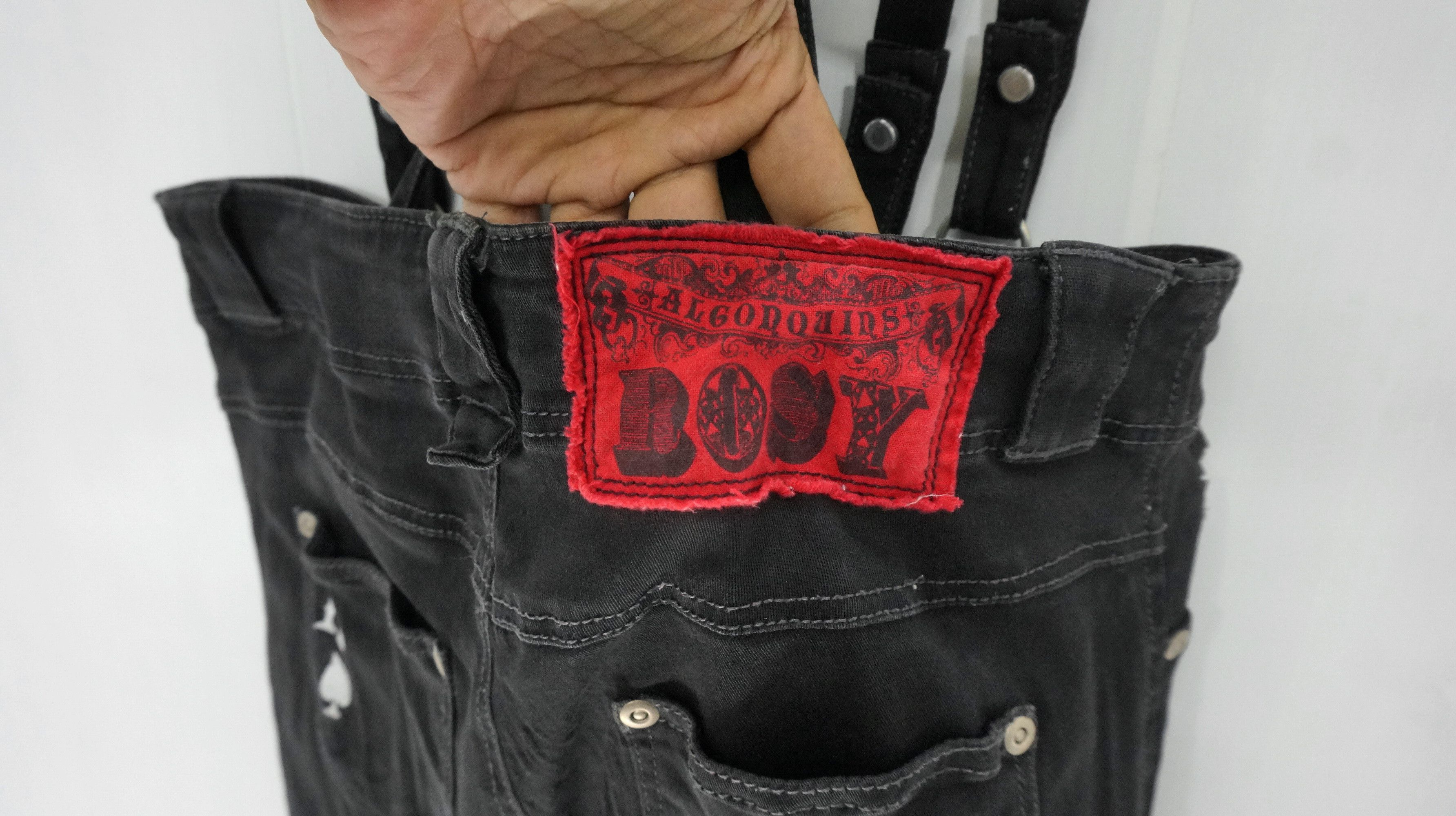 Other Rare 🔥 Punk Women Skinny Suspender pants Size 26" / US 2 / IT 38 - 7 Thumbnail