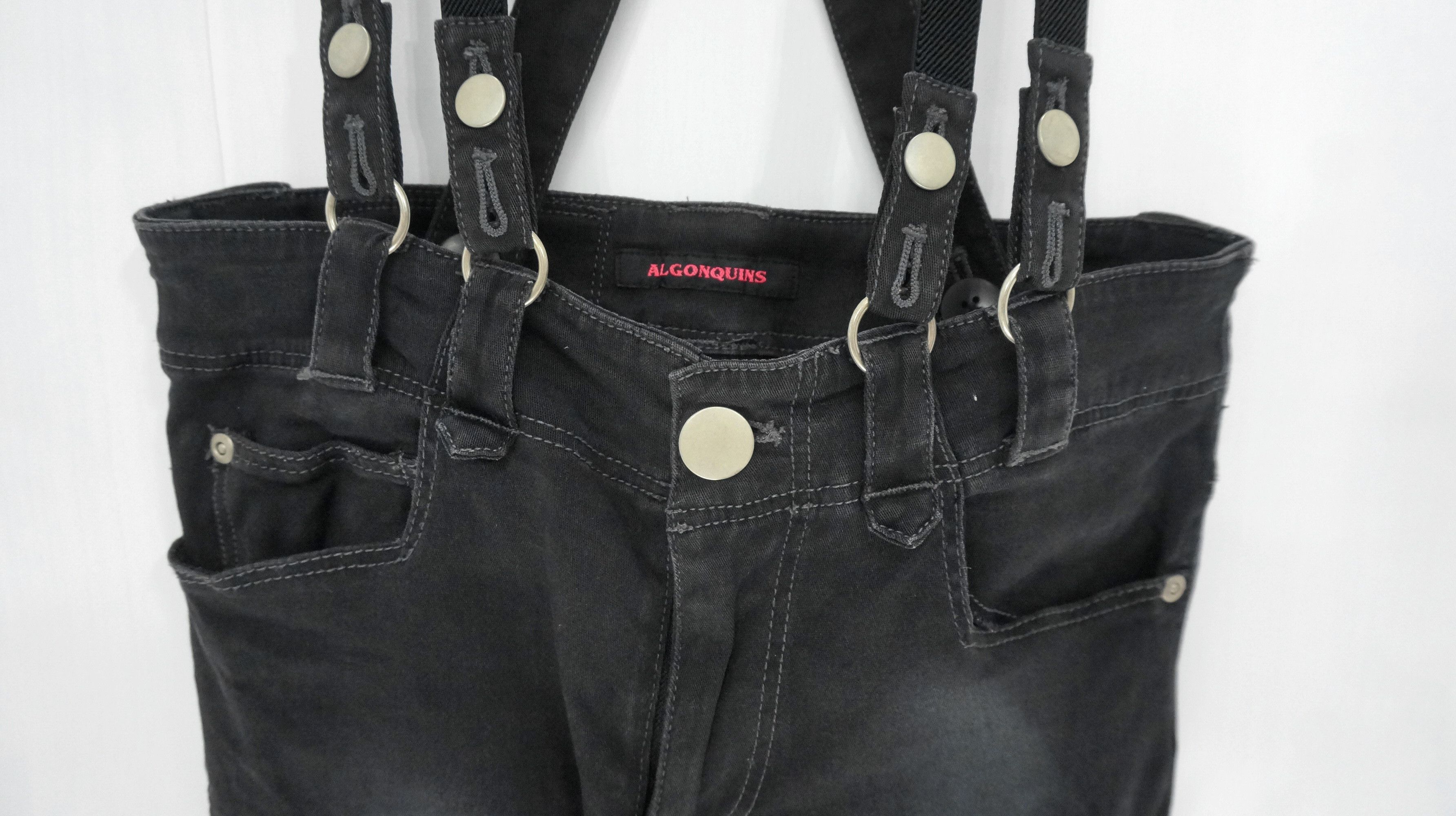 Other Rare 🔥 Punk Women Skinny Suspender pants Size 26" / US 2 / IT 38 - 3 Thumbnail