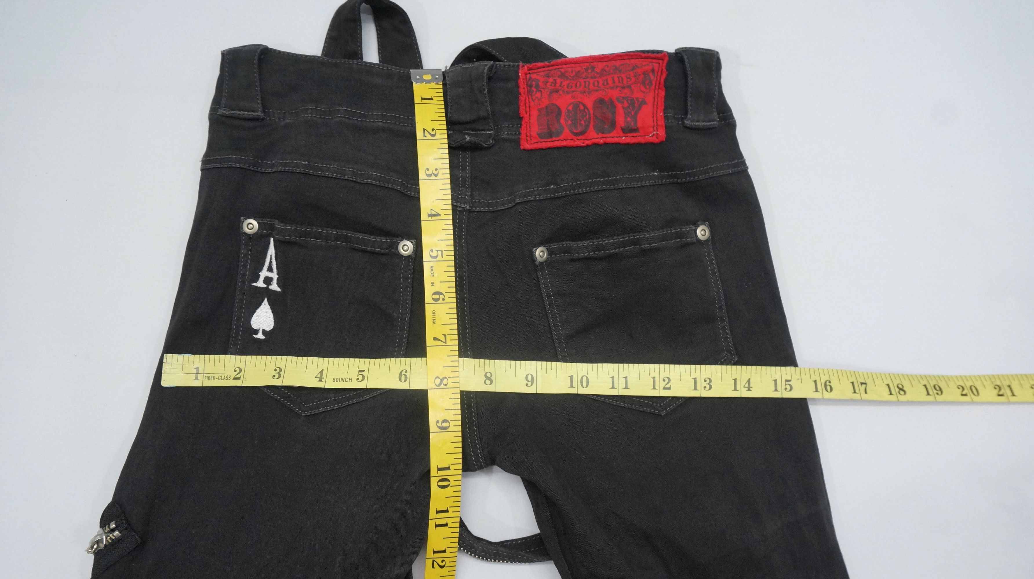 Other Rare 🔥 Punk Women Skinny Suspender pants Size 26" / US 2 / IT 38 - 13 Thumbnail