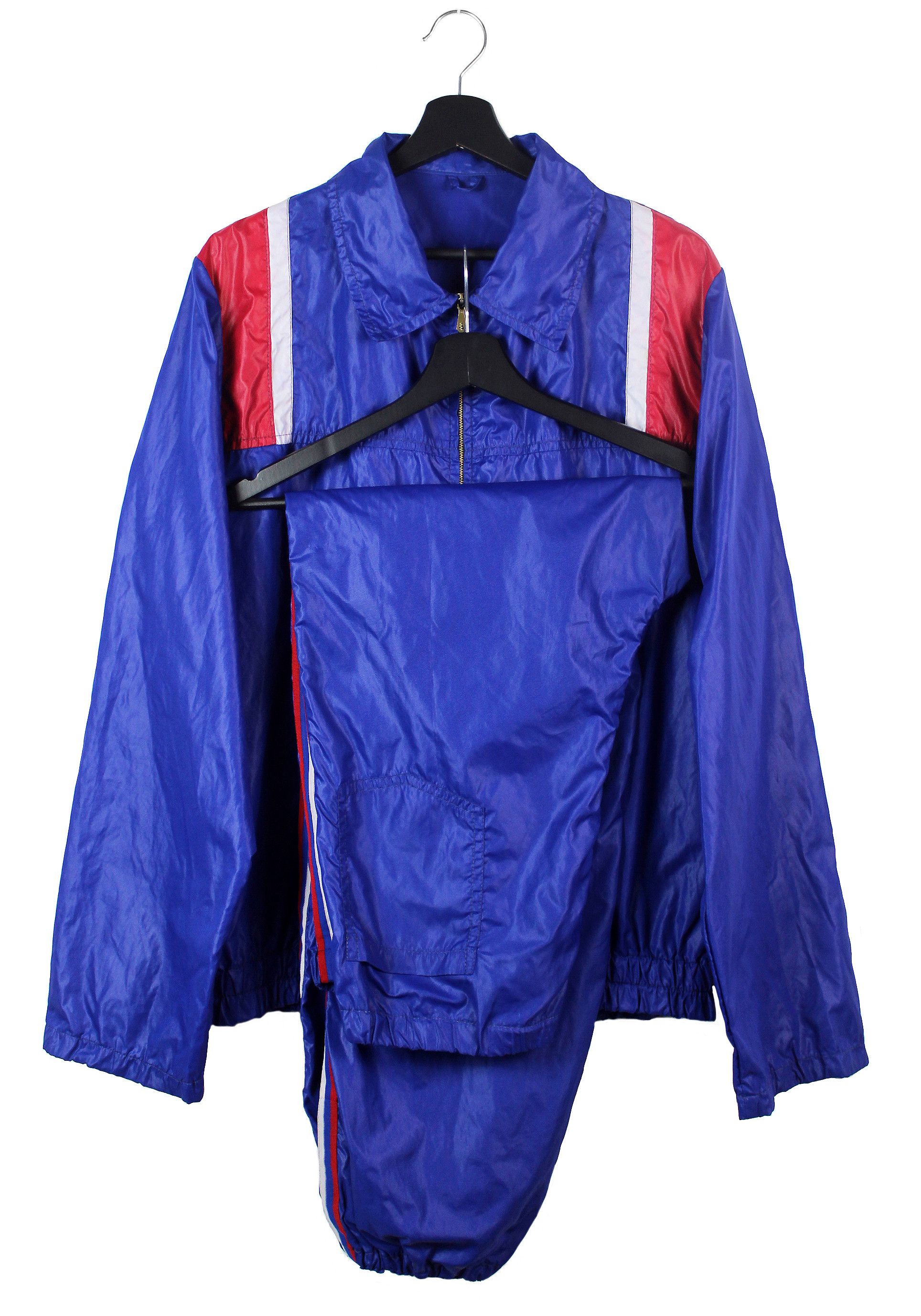 Vintage 80s Vintage full tracksuit jacket joggers softshell OG S M Size US 34 / EU 50 - 1 Thumbnail