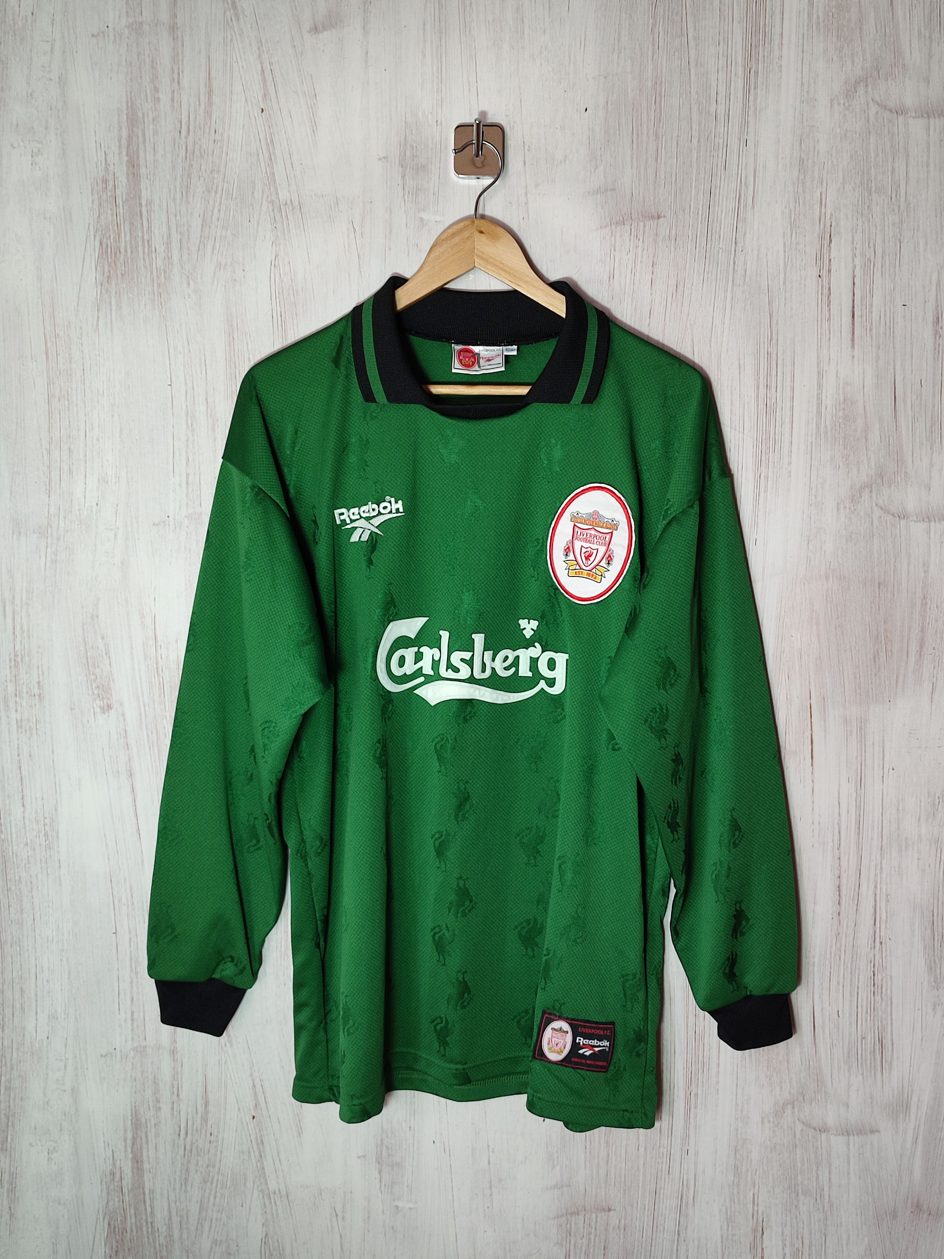 FC Liverpool 1996 1997 1998 goalkeeper soccer shirt kit tee