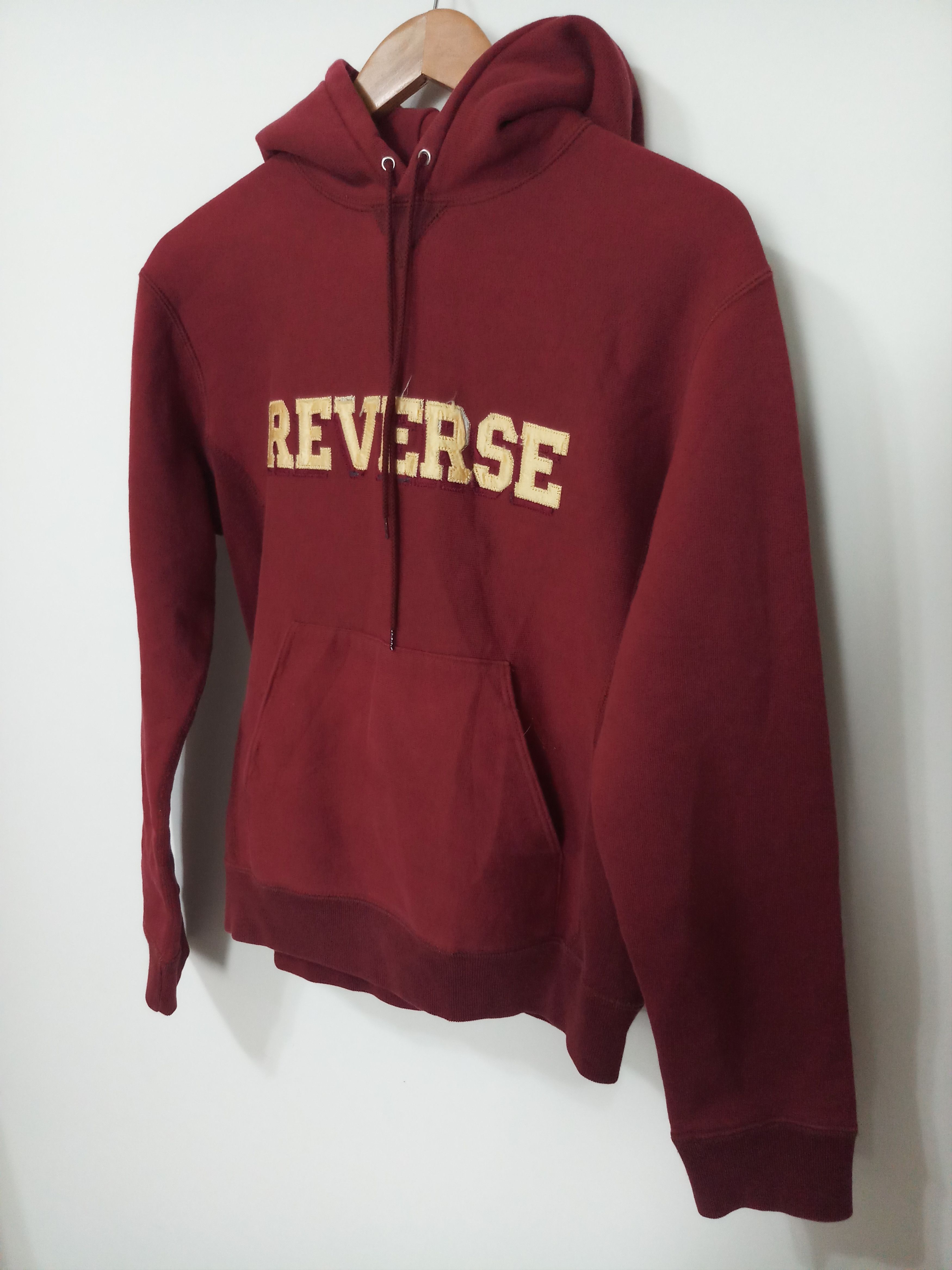 image of A P C x Vintage Hiver 2000 Maroon "reverse" Hoodie, Men's (Size Medium)