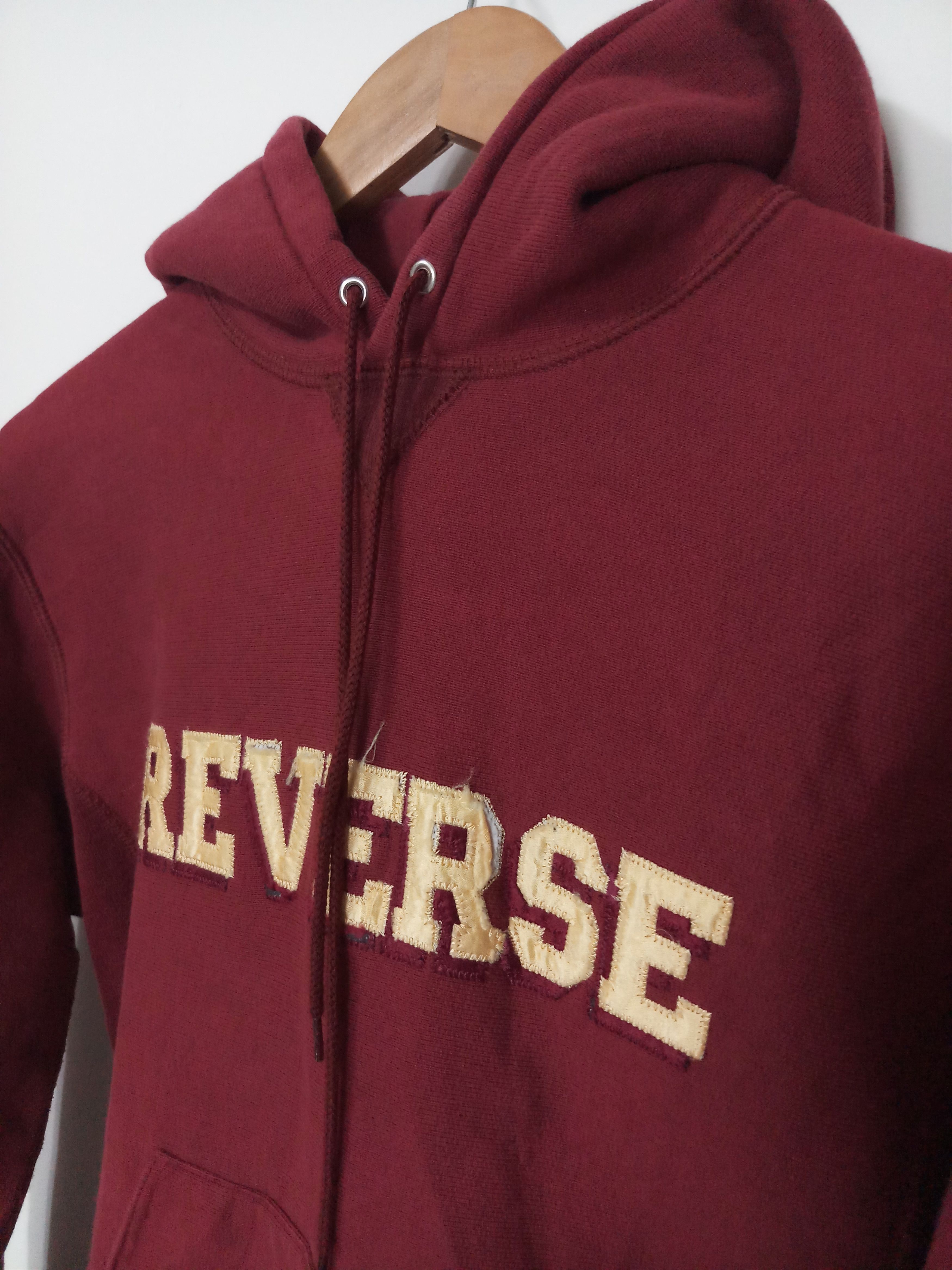 A.P.C. A.P.C. Hiver 2000 Maroon "Reverse" Hoodie Size US M / EU 48-50 / 2 - 2 Thumbnail