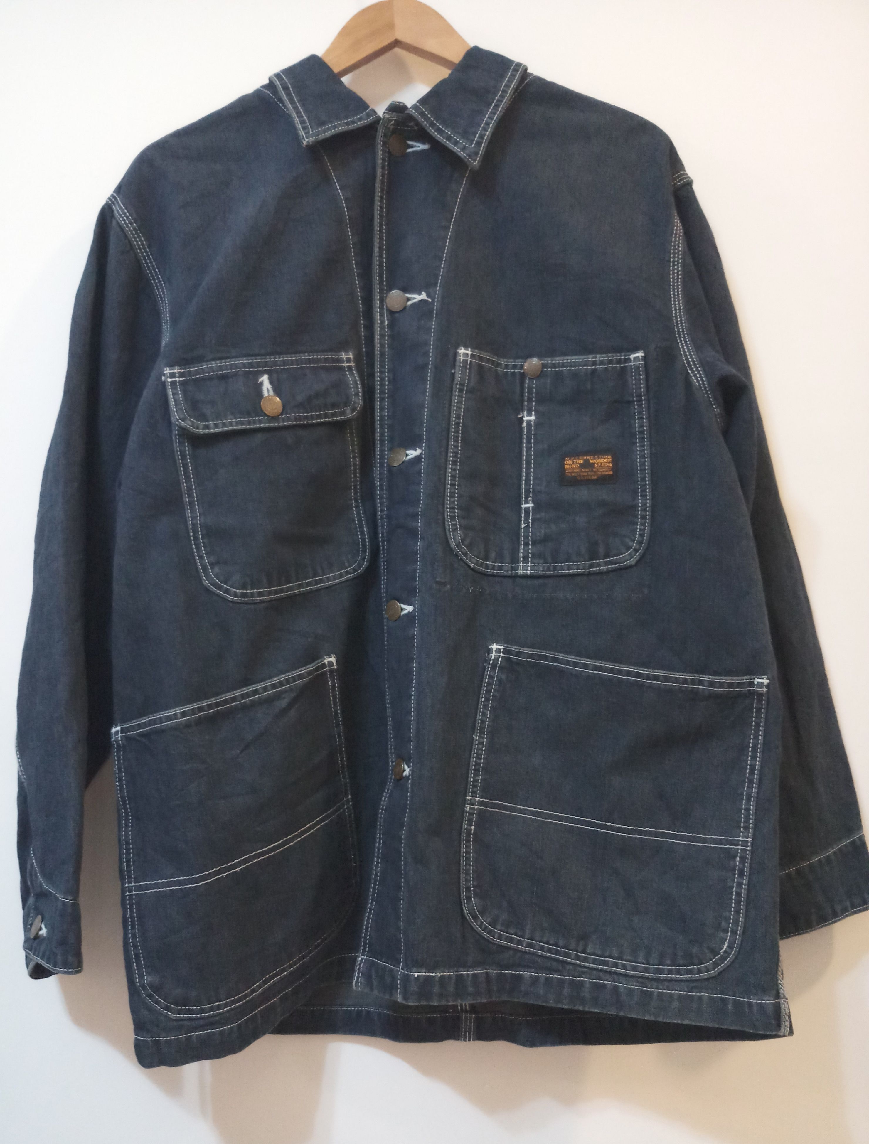 Japanese Brand GL Heart by Big John Denim Chore Jacket Size US L / EU 52-54 / 3 - 1 Thumbnail