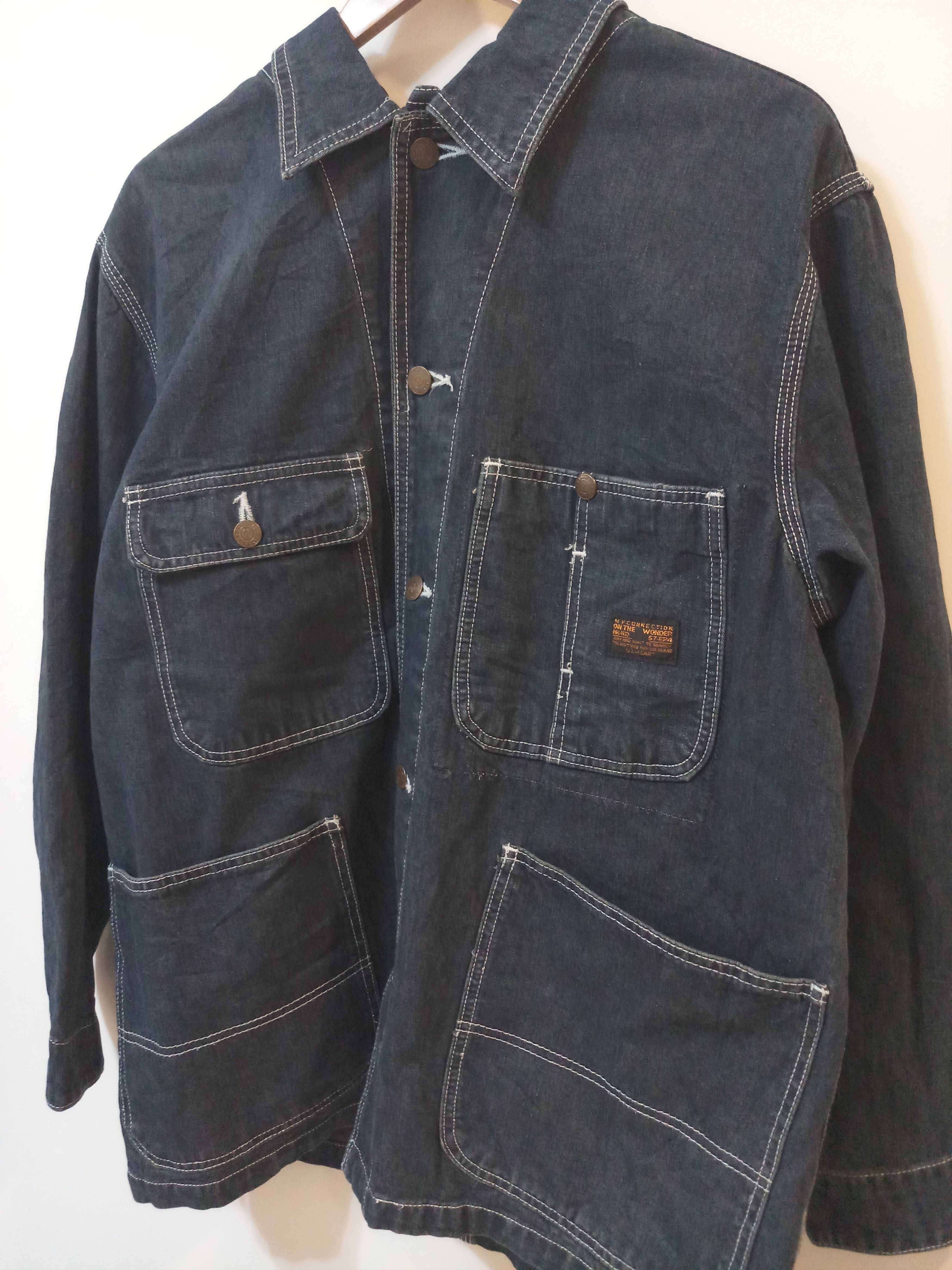 Japanese Brand GL Heart by Big John Denim Chore Jacket Size US L / EU 52-54 / 3 - 2 Thumbnail