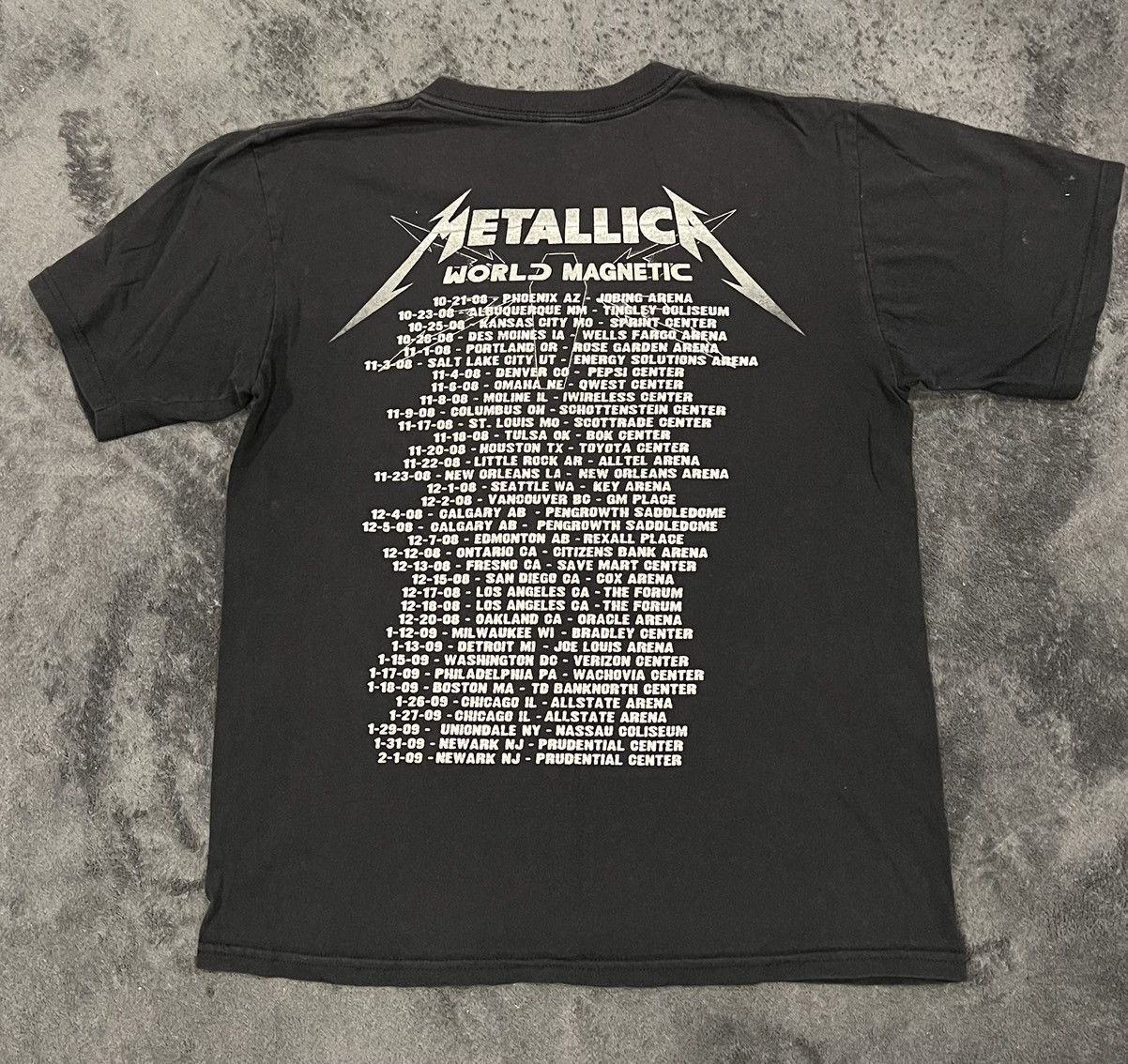 Anvil × Band Tees × Metallica Metallica Worl Magnetic Tour T-Shirt Size US M / EU 48-50 / 2 - 5 Thumbnail