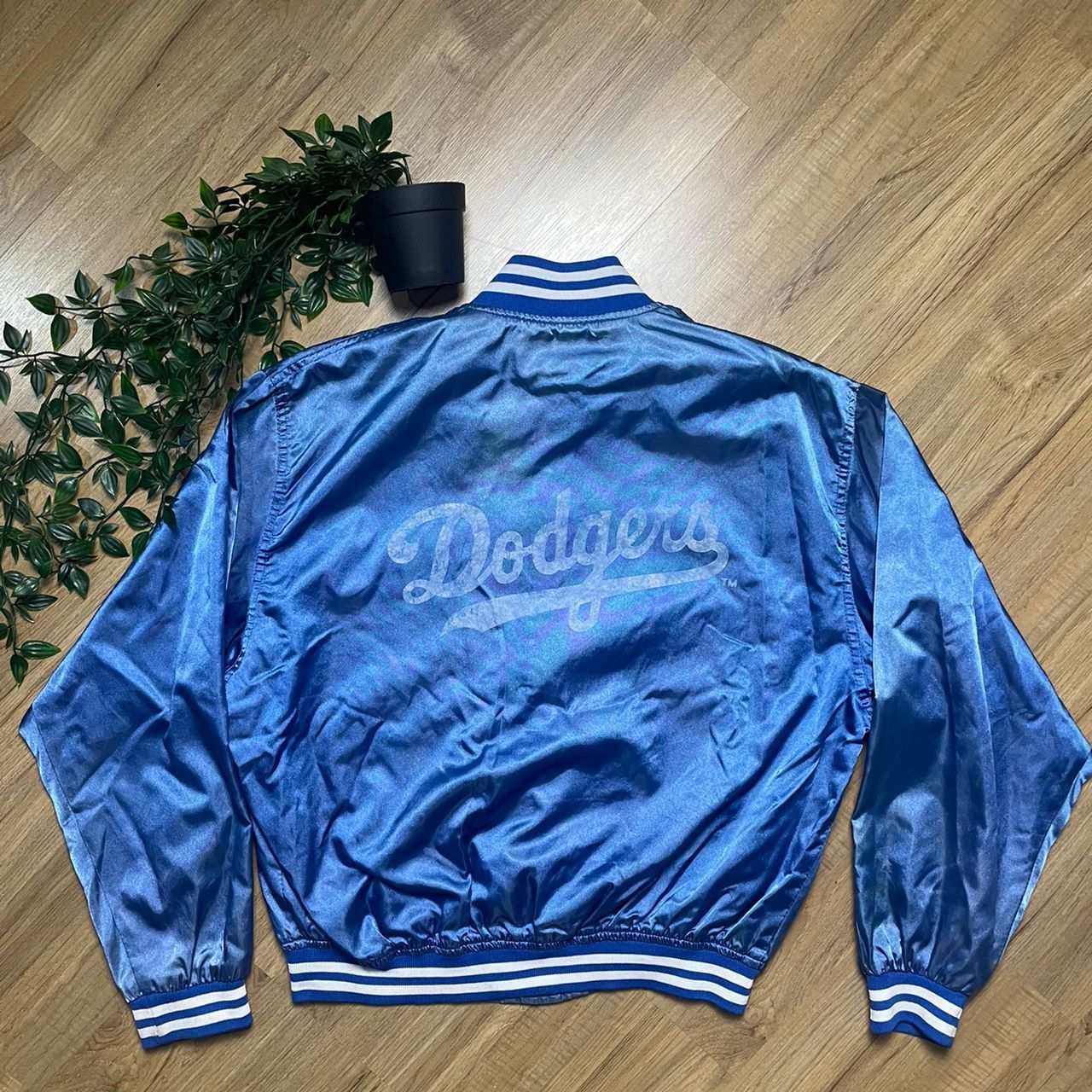 Vintage 90's Bomber Jacket LA Los Angeles Dodgers MLB Major
