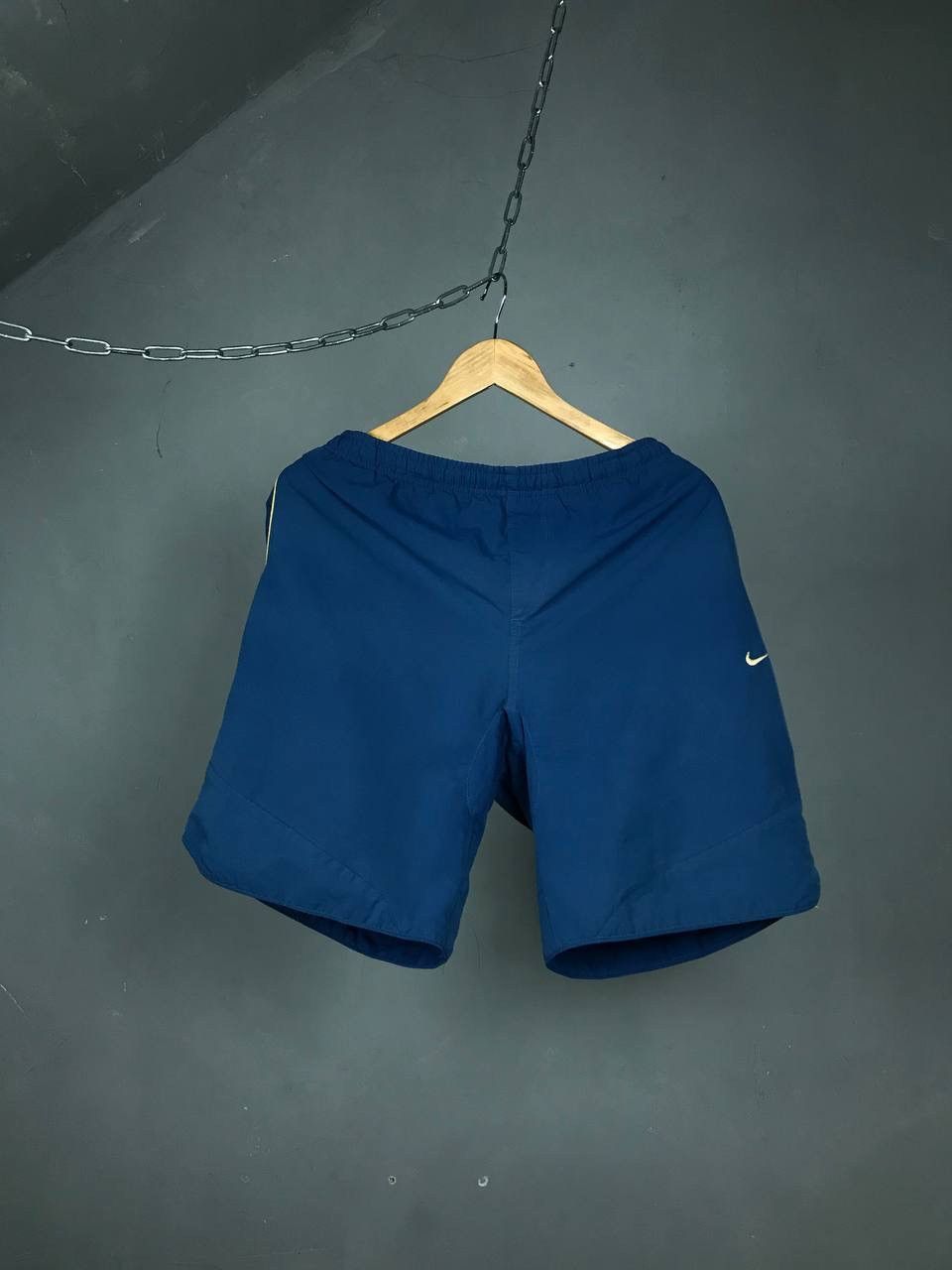 Nike × Vintage Nike swoosh streetwear vintage shorts Size US 36 / EU 52 - 1 Thumbnail