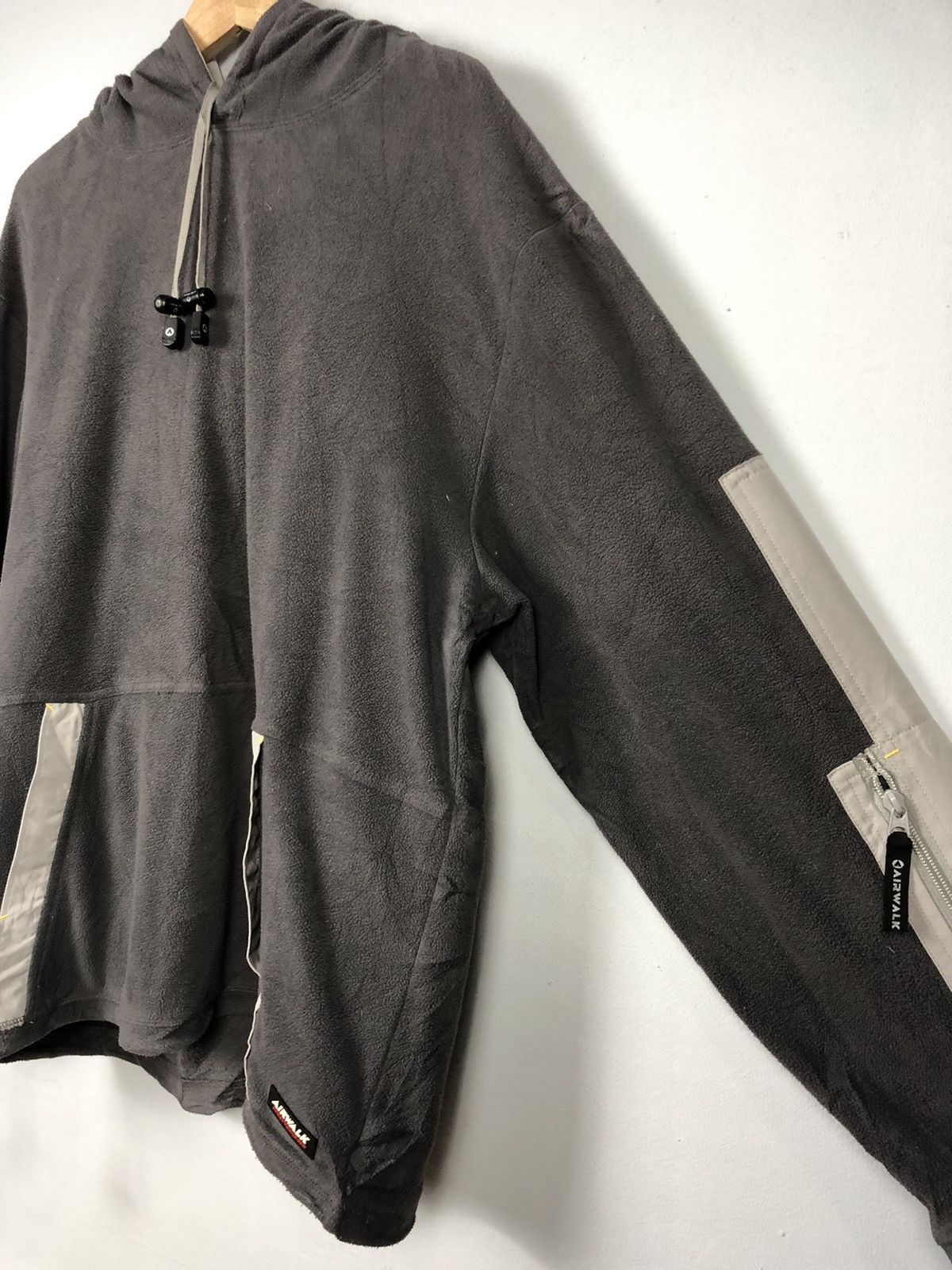 Airwalk × Vintage Vintage Airwalk Pull Over Fleece Jacket Size US XL / EU 56 / 4 - 4 Thumbnail