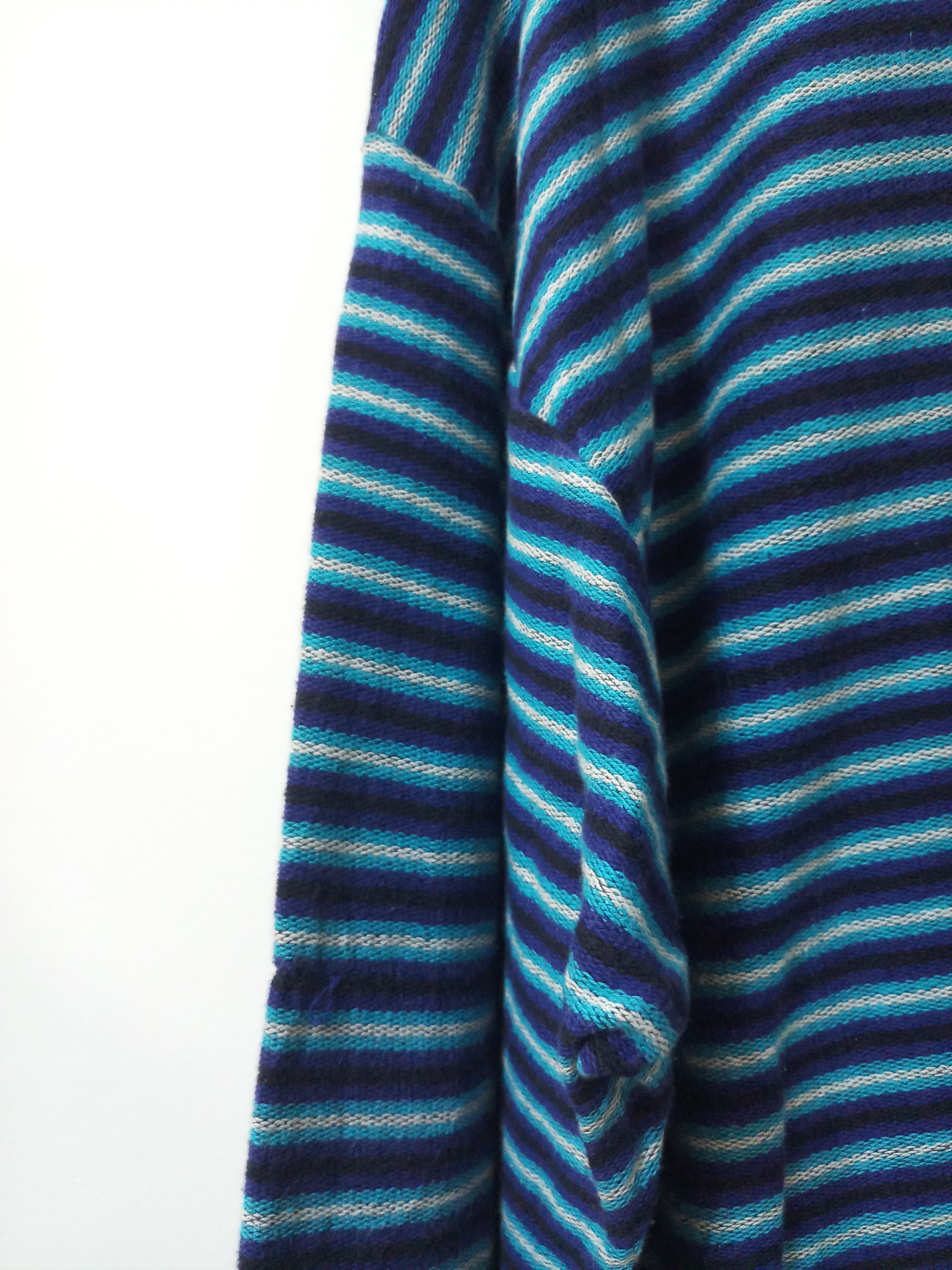 Blue Blue Japan × Japanese Brand BLUE BLUE H.R Market Multi-Color Striped Knit Size US L / EU 52-54 / 3 - 5 Thumbnail
