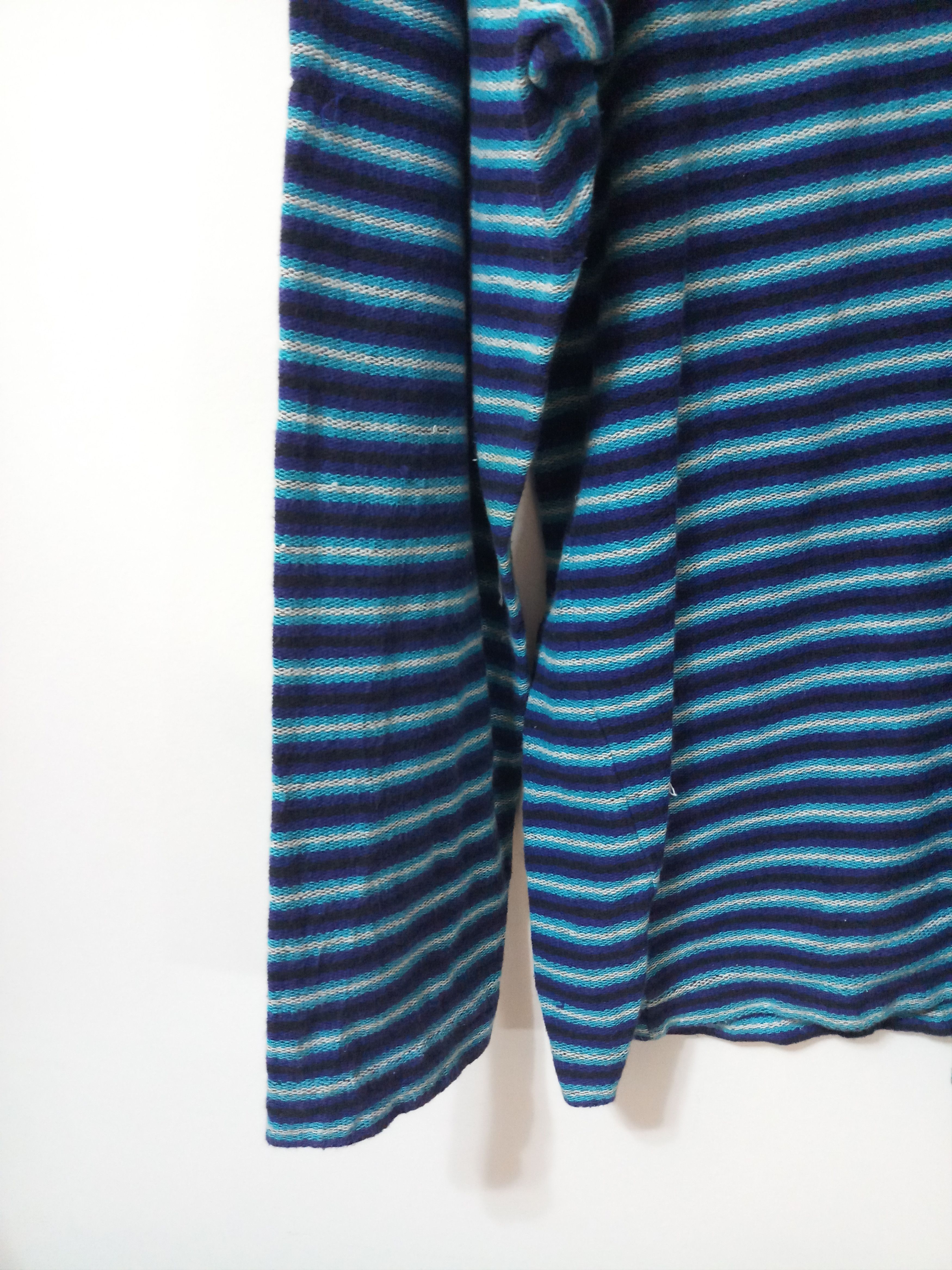 Blue Blue Japan × Japanese Brand BLUE BLUE H.R Market Multi-Color Striped Knit Size US L / EU 52-54 / 3 - 6 Thumbnail