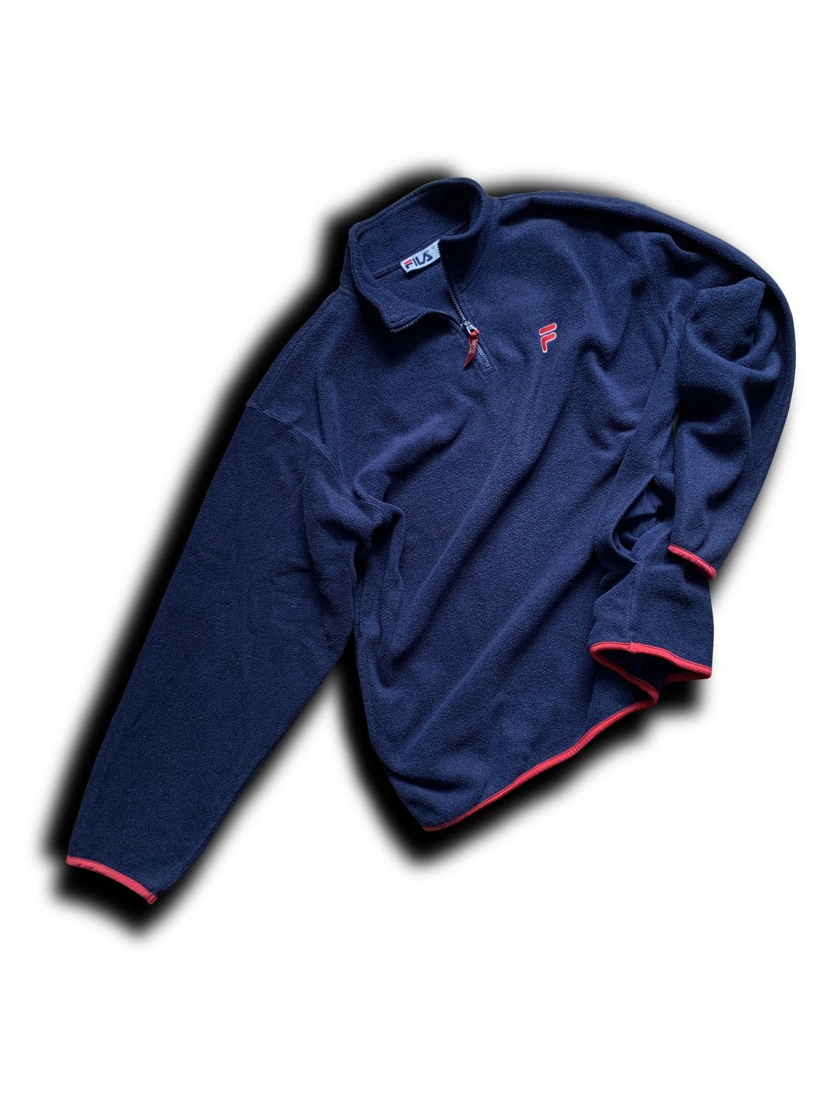 Fila × Vintage Vintage Fila fleece zip Size US XL / EU 56 / 4 - 2 Thumbnail