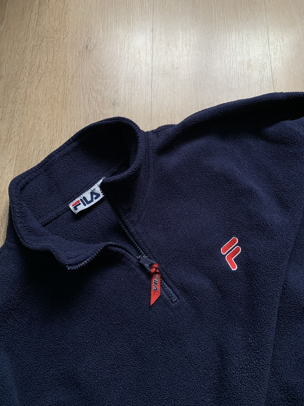 Fila × Vintage Vintage Fila fleece zip Size US XL / EU 56 / 4 - 4 Thumbnail