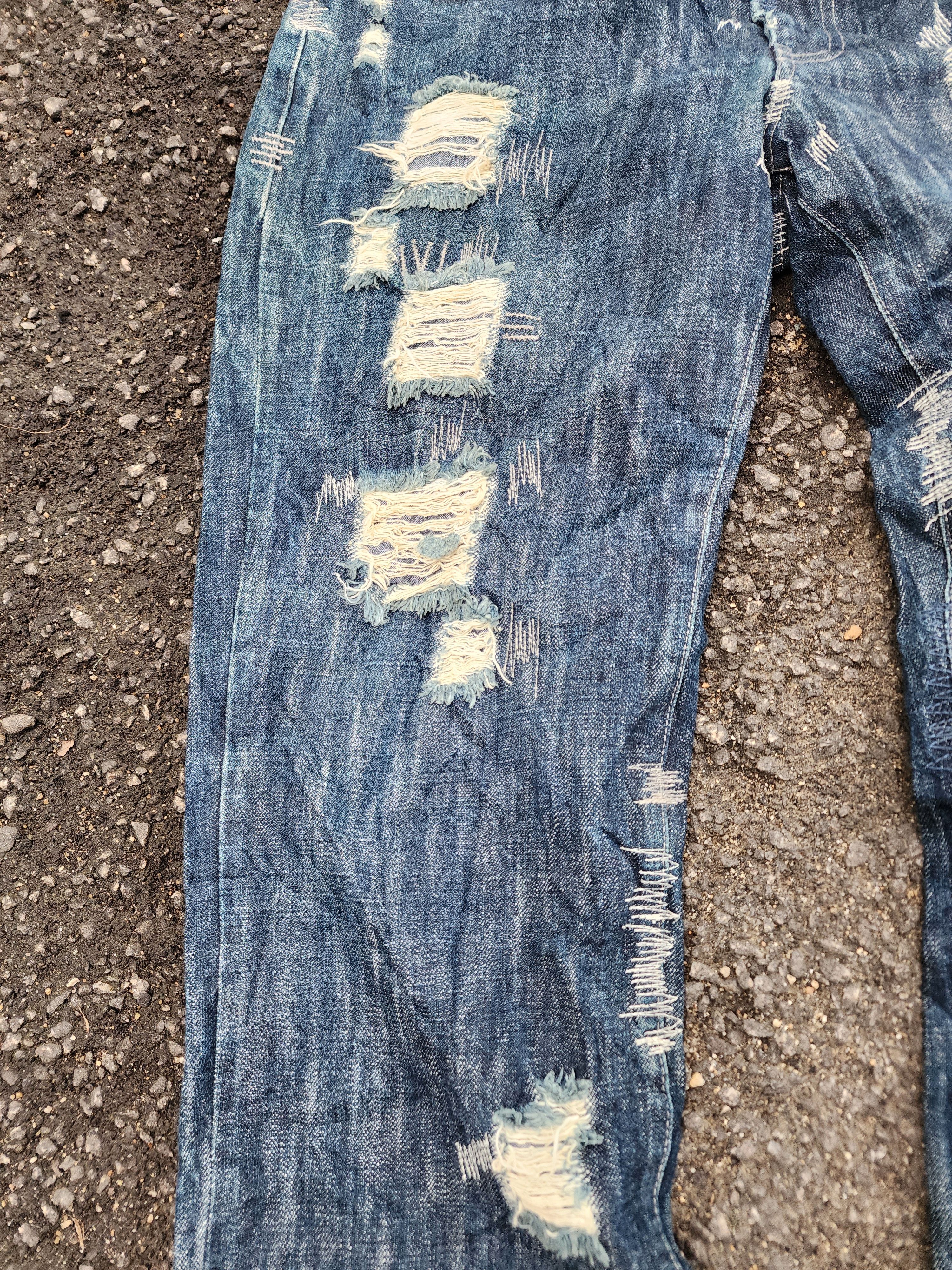 💥LASTDROP ! Xescape Rare Design Sashiko Jeans