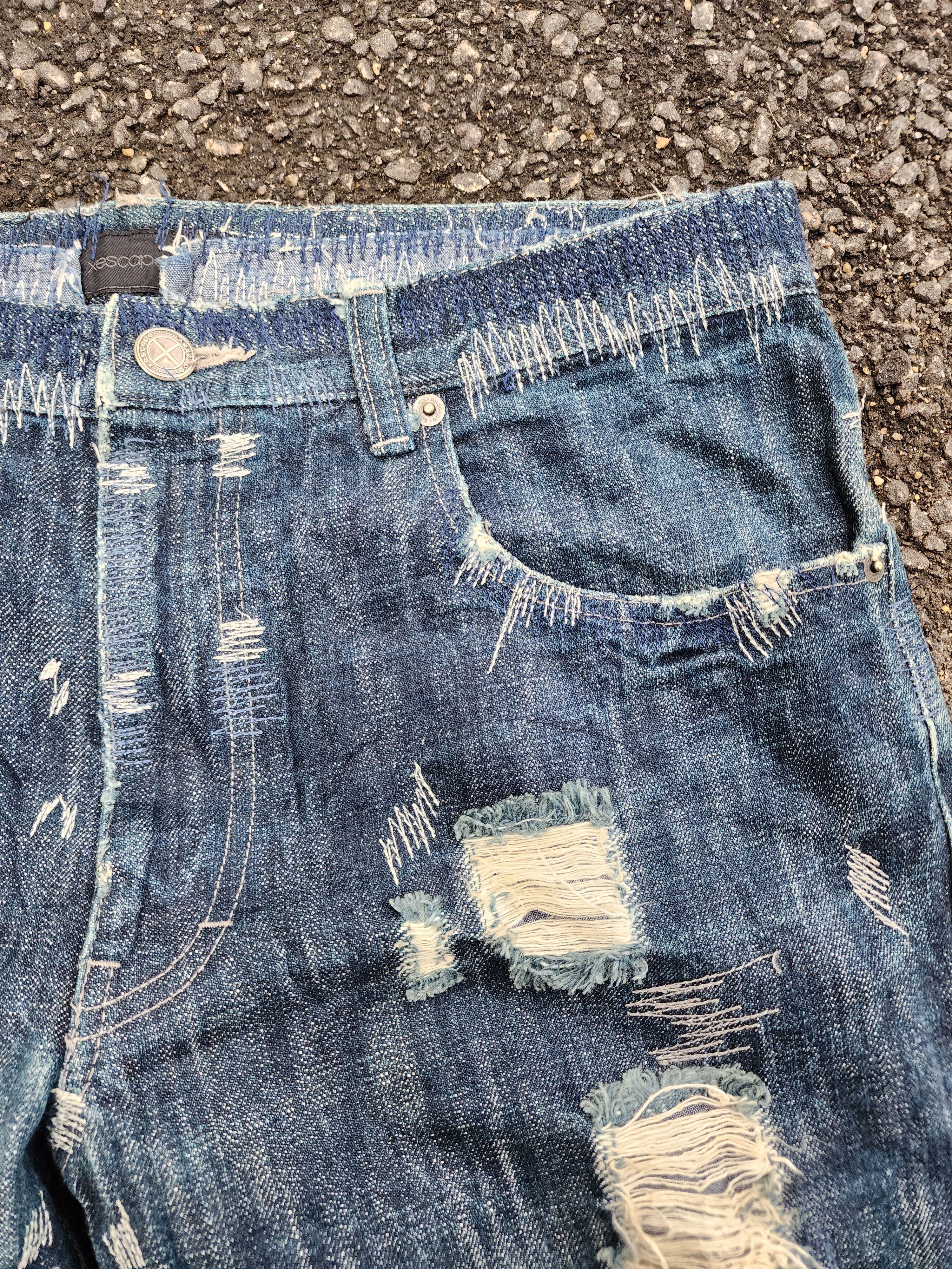 💥LASTDROP ! Xescape Rare Design Sashiko Jeans
