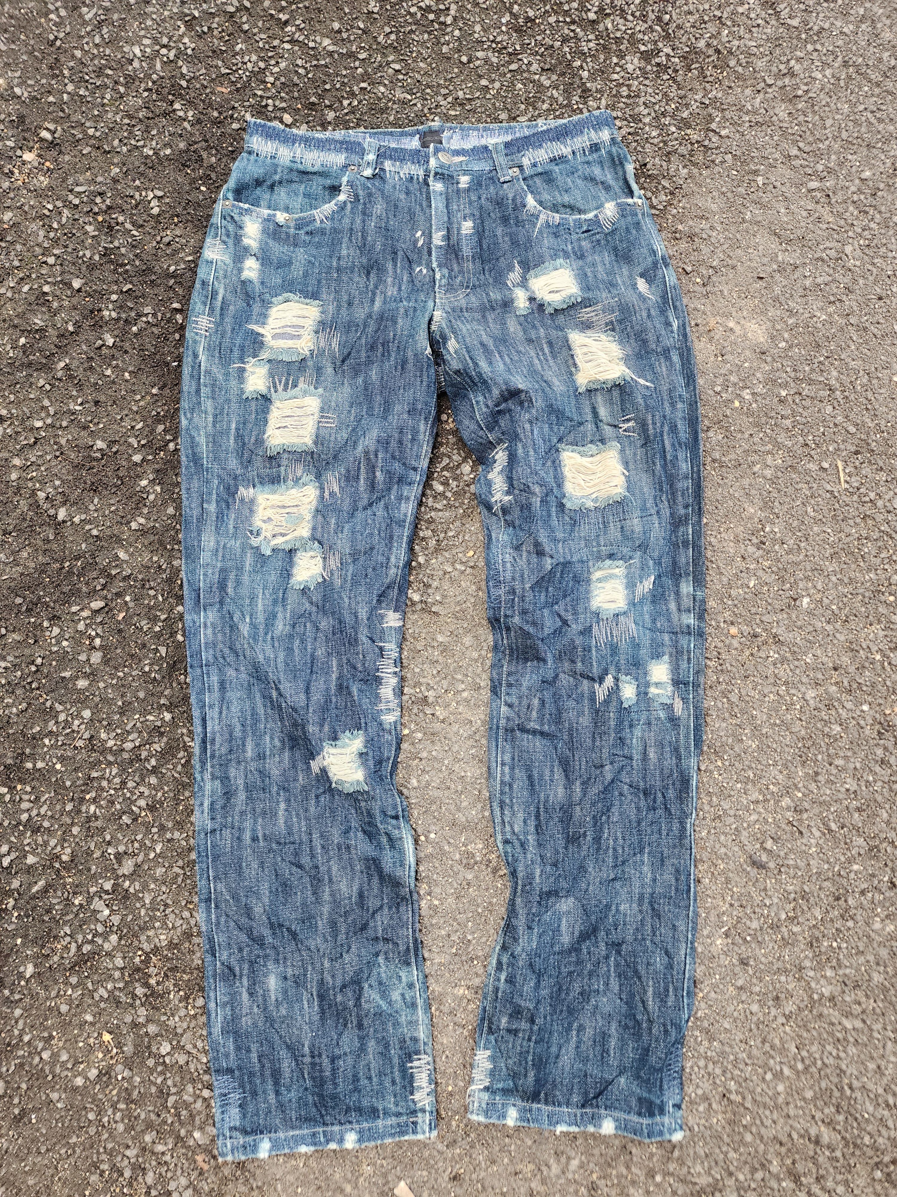 💥LASTDROP ! Xescape Rare Design Sashiko Jeans
