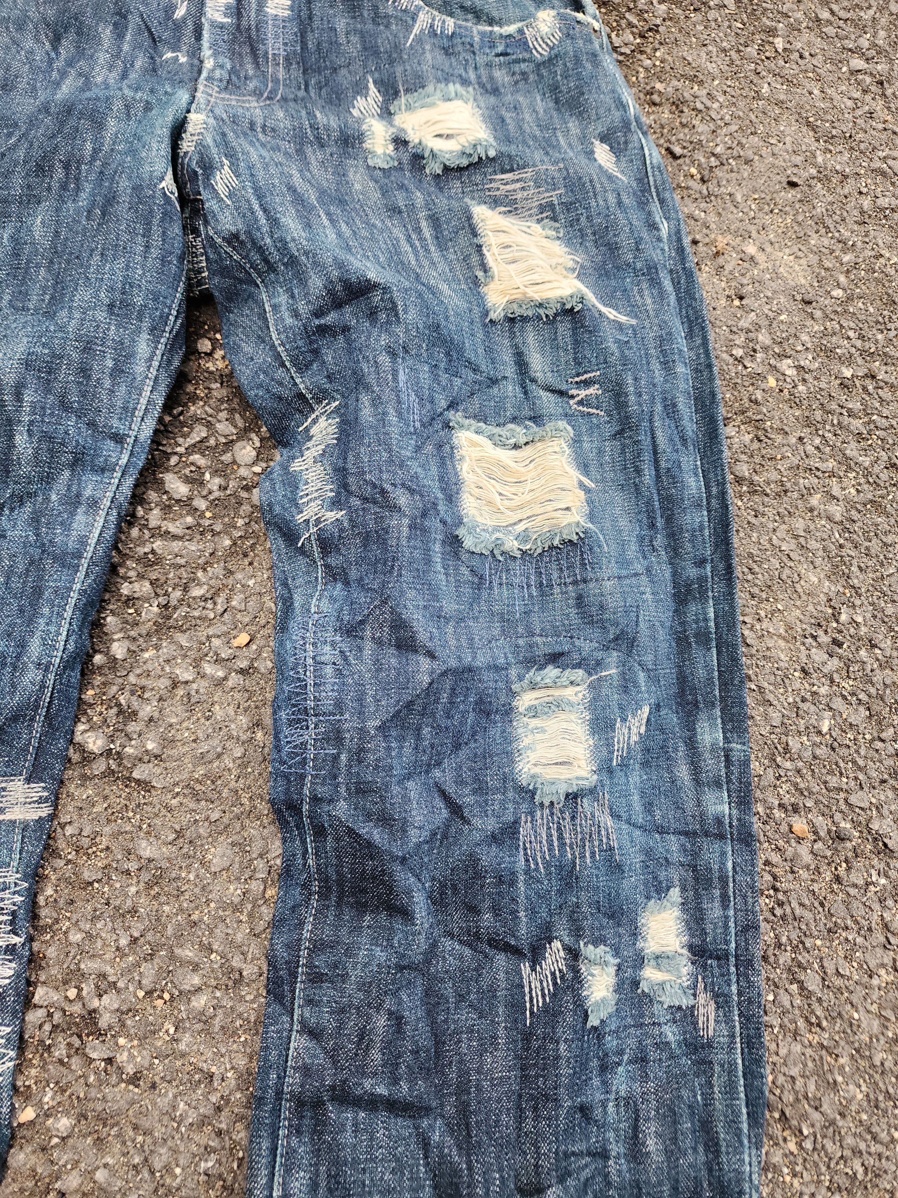 💥LASTDROP ! Xescape Rare Design Sashiko Jeans