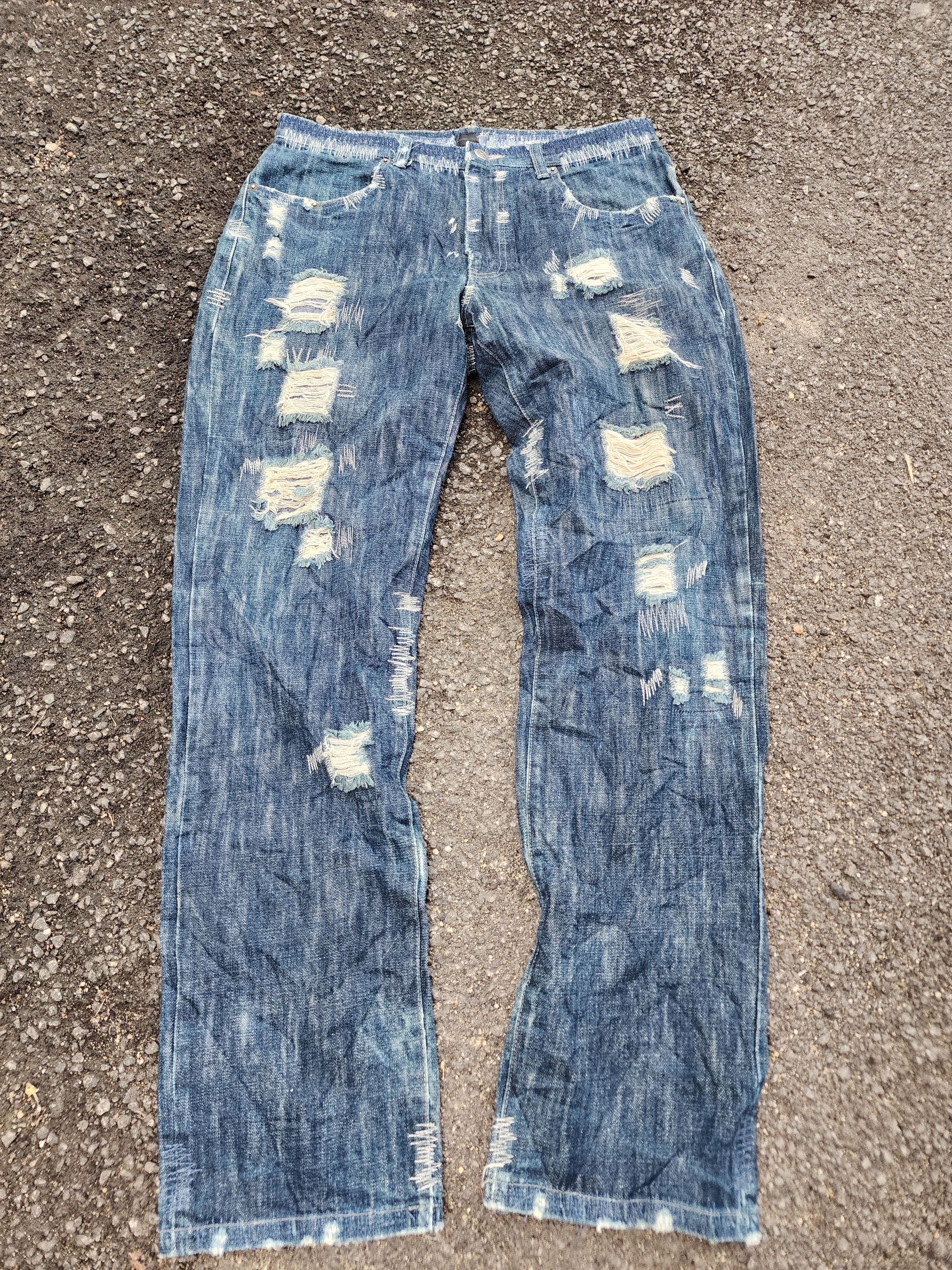💥LASTDROP ! Xescape Rare Design Sashiko Jeans