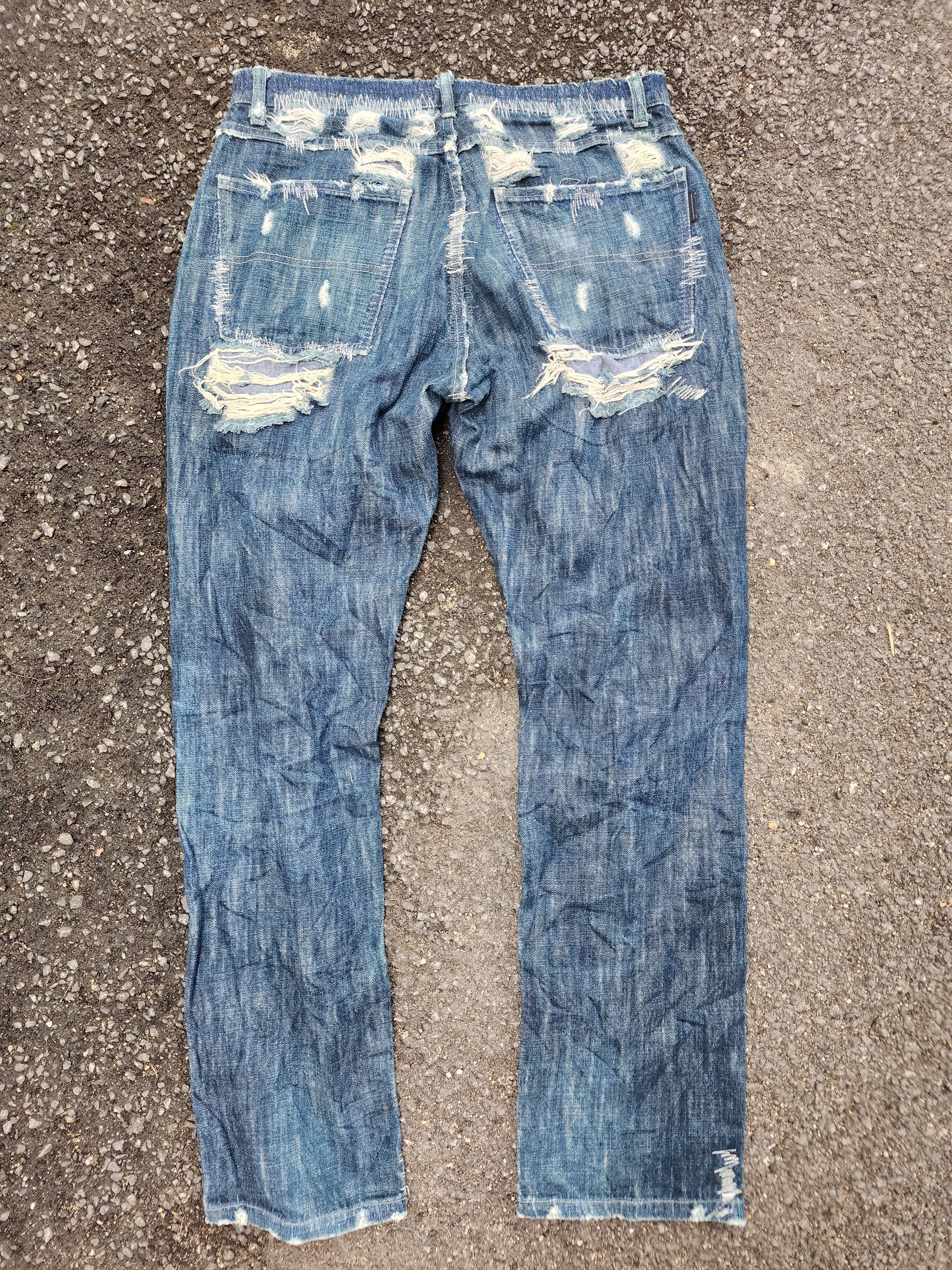 Japanese Brand × Vintage 💥LASTDROP ! Xescape Rare Design Sashiko Jeans Size US 31 - 10 Thumbnail